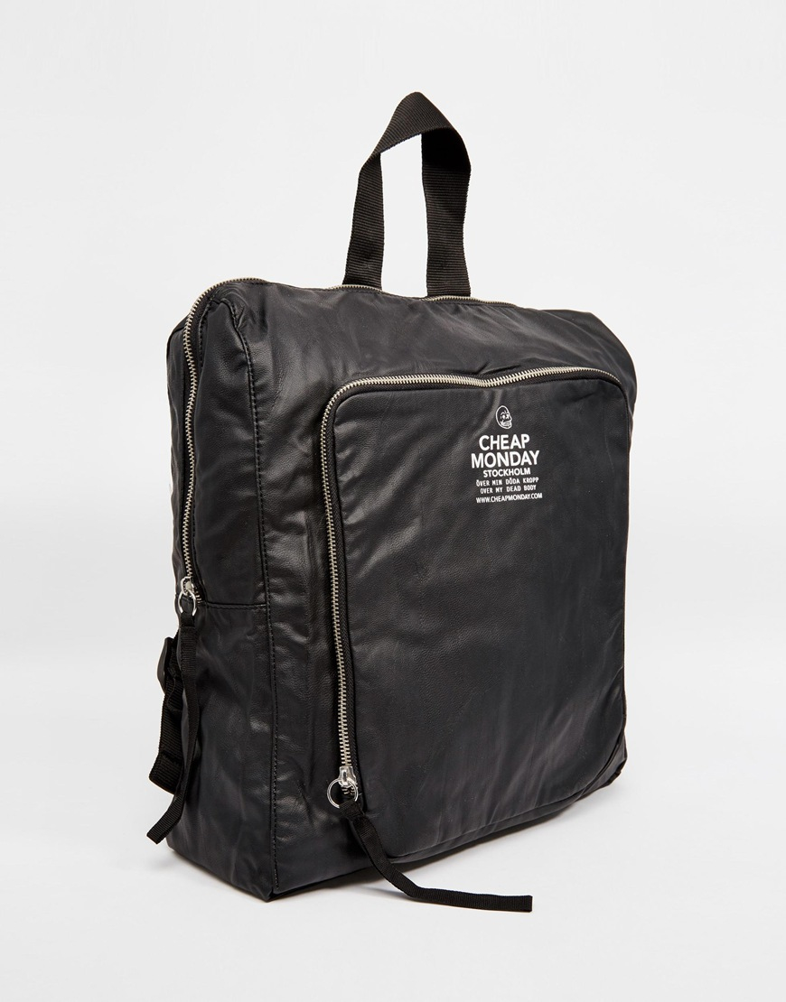 Lyst - Cheap Monday Clean Backpack in Black