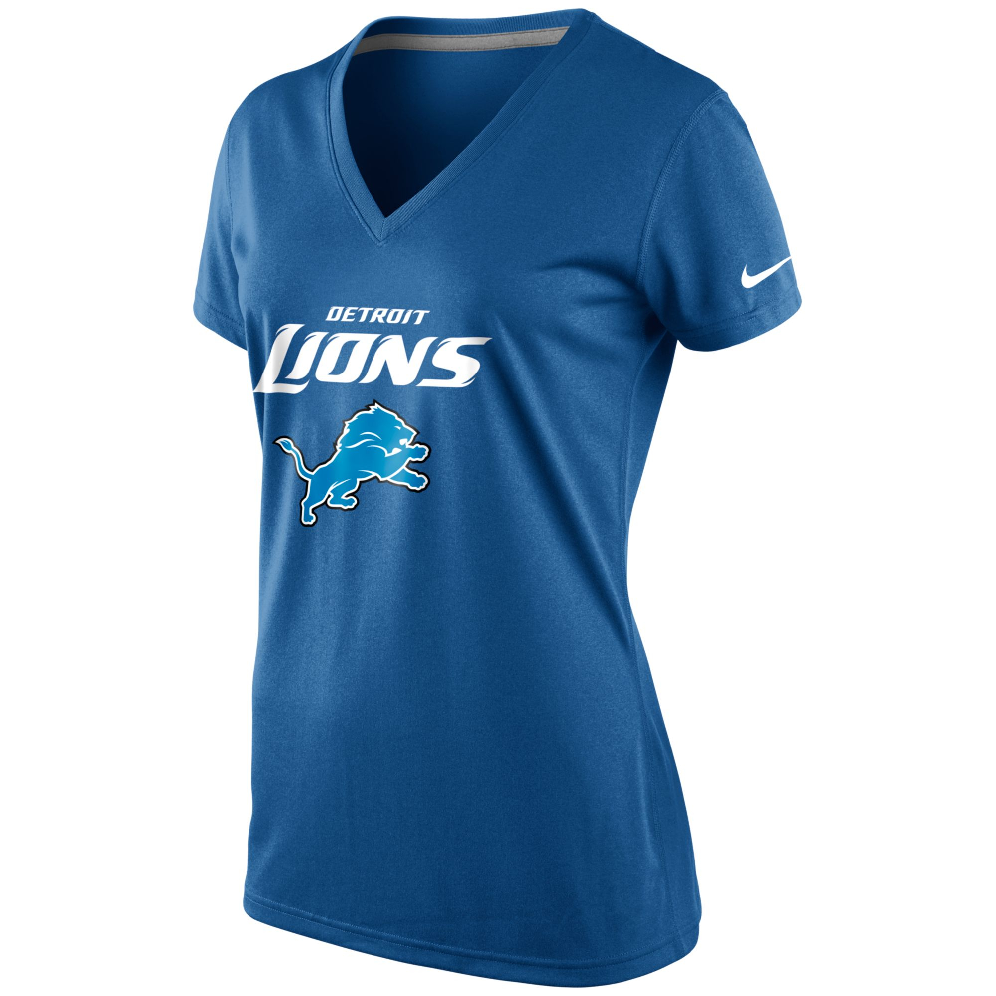 lyst nike s sleeve detroit lions v neck t lyst nike s sleeve detroit lions v neck t