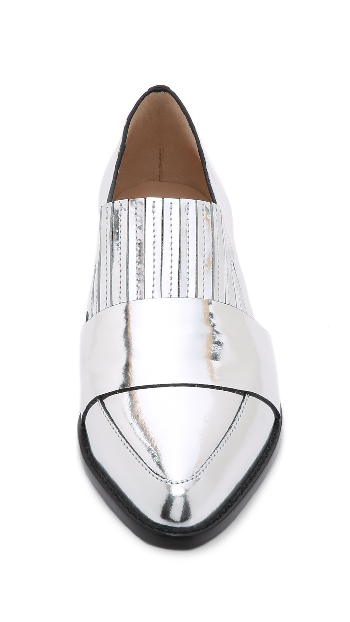 loeffler randall loafers loeffler randall rosa loafers silver in metallic lyst loeffler randall loafers loeffler randall rosa loafers silver in metallic lyst
