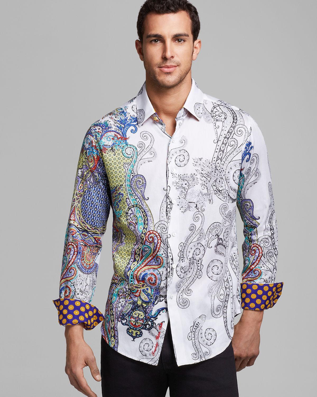 robert graham tiger shirt