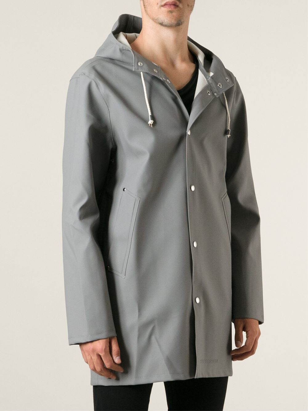 Stutterheim 'stockholm' Raincoat in Gray for Men (grey) Lyst