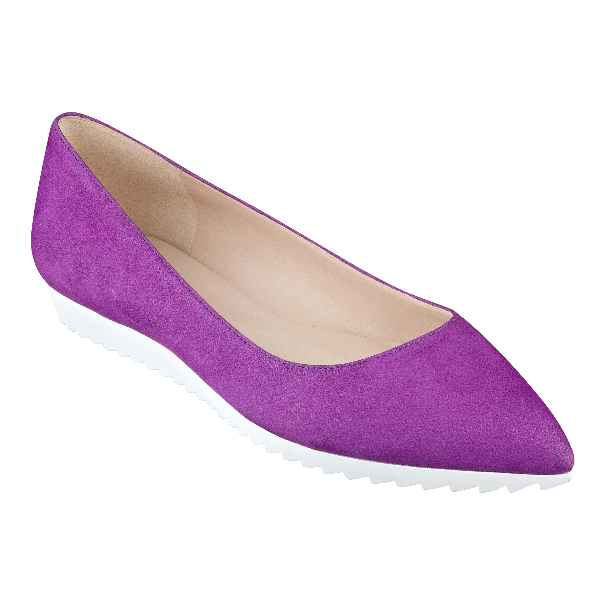 Nine west Otherhalf Pointed Toe Flats in Purple | Lyst