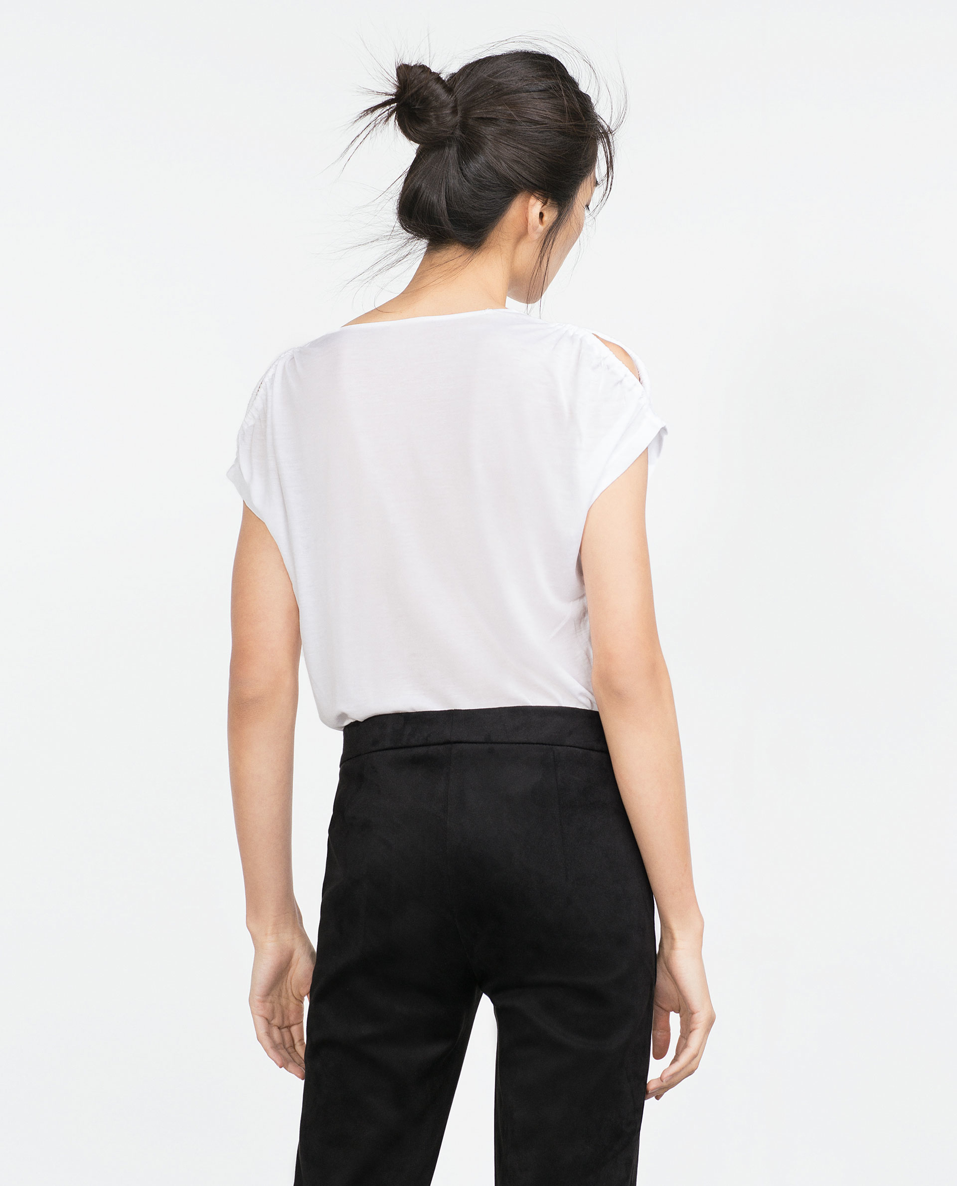 zara white tops uk