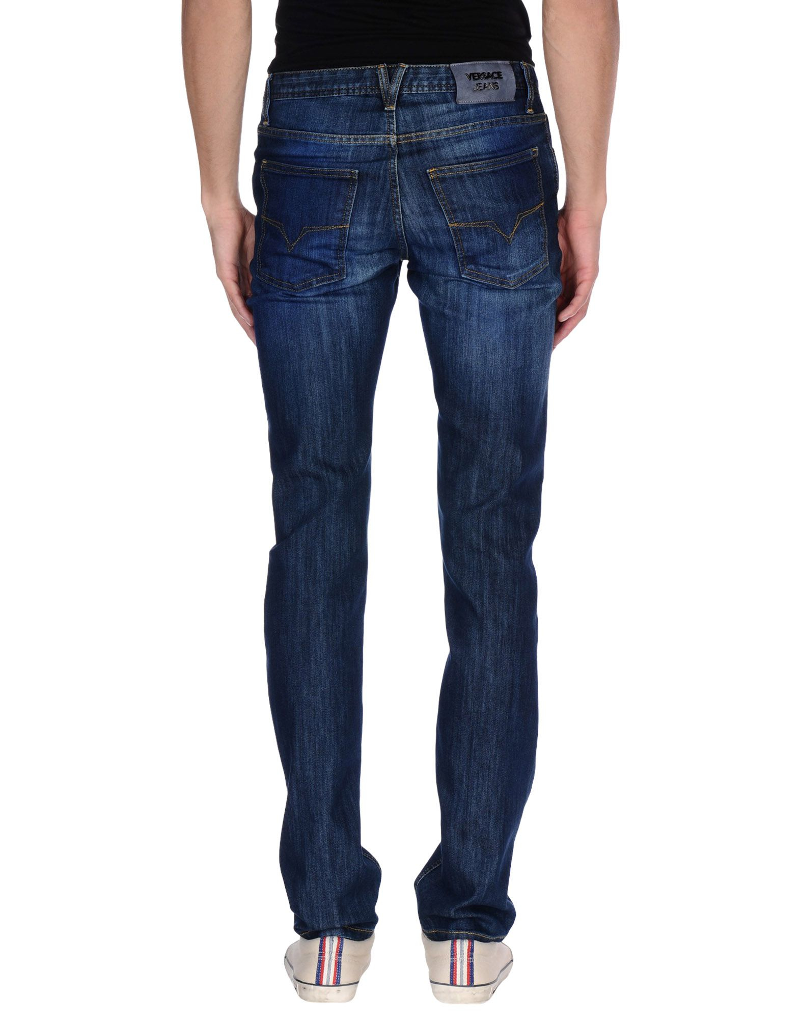 Lyst - Versace Jeans Denim Trousers in Blue for Men