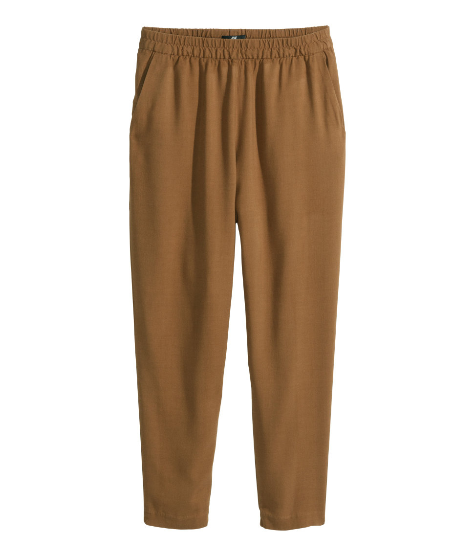 h&m brown pants