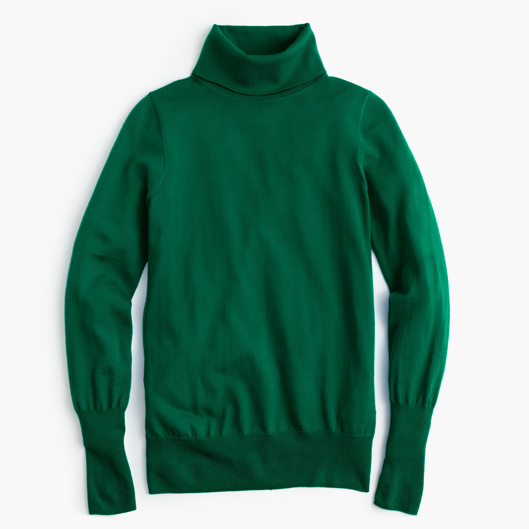 J.crew Classic Turtleneck Sweater In Merino Wool in Green (academic ...