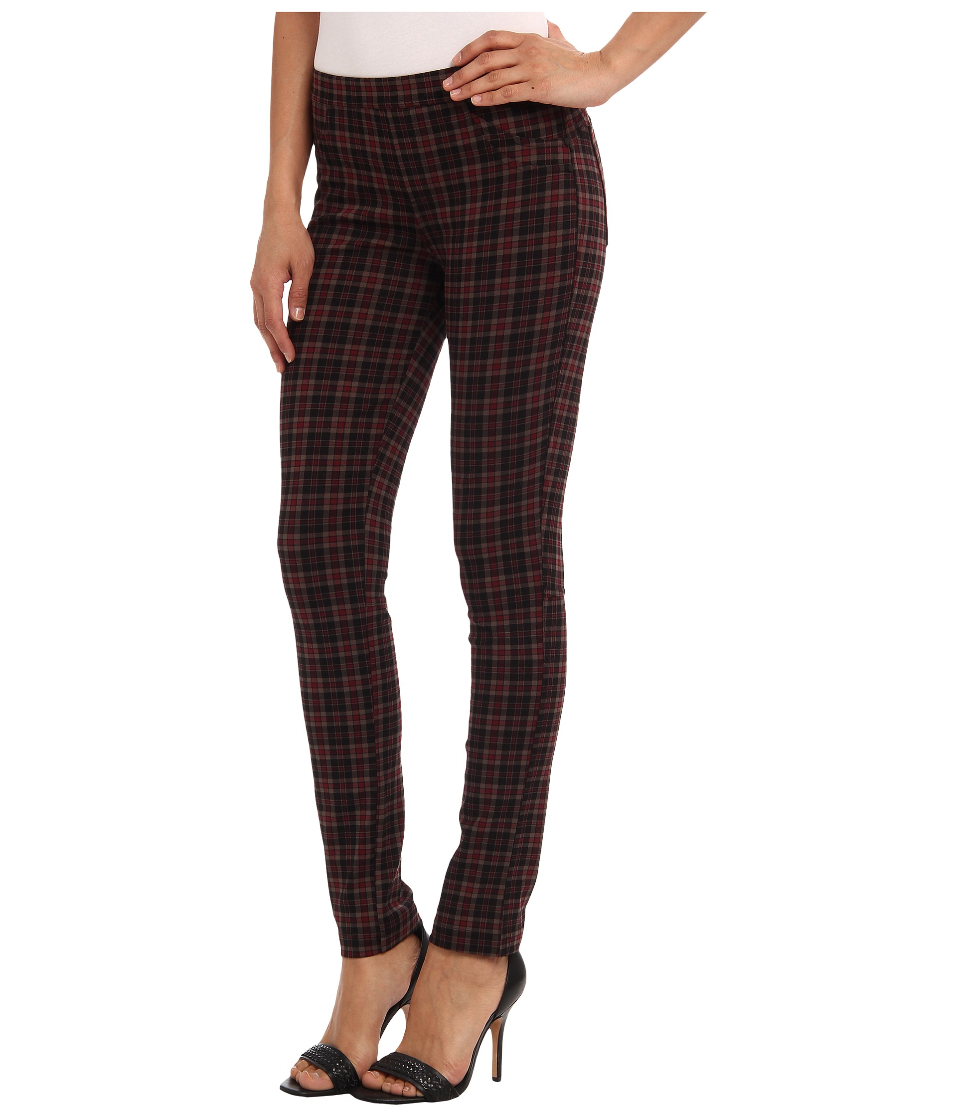 sanctuary red plaid leggings