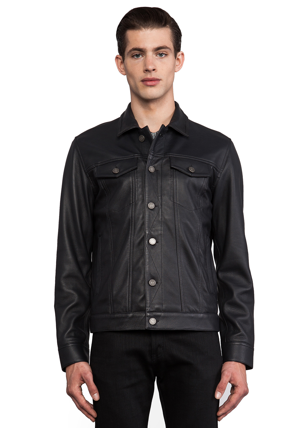 Marc By Marc Jacobs Lambskin Leather Jacket in Black for Men (Orcha ...