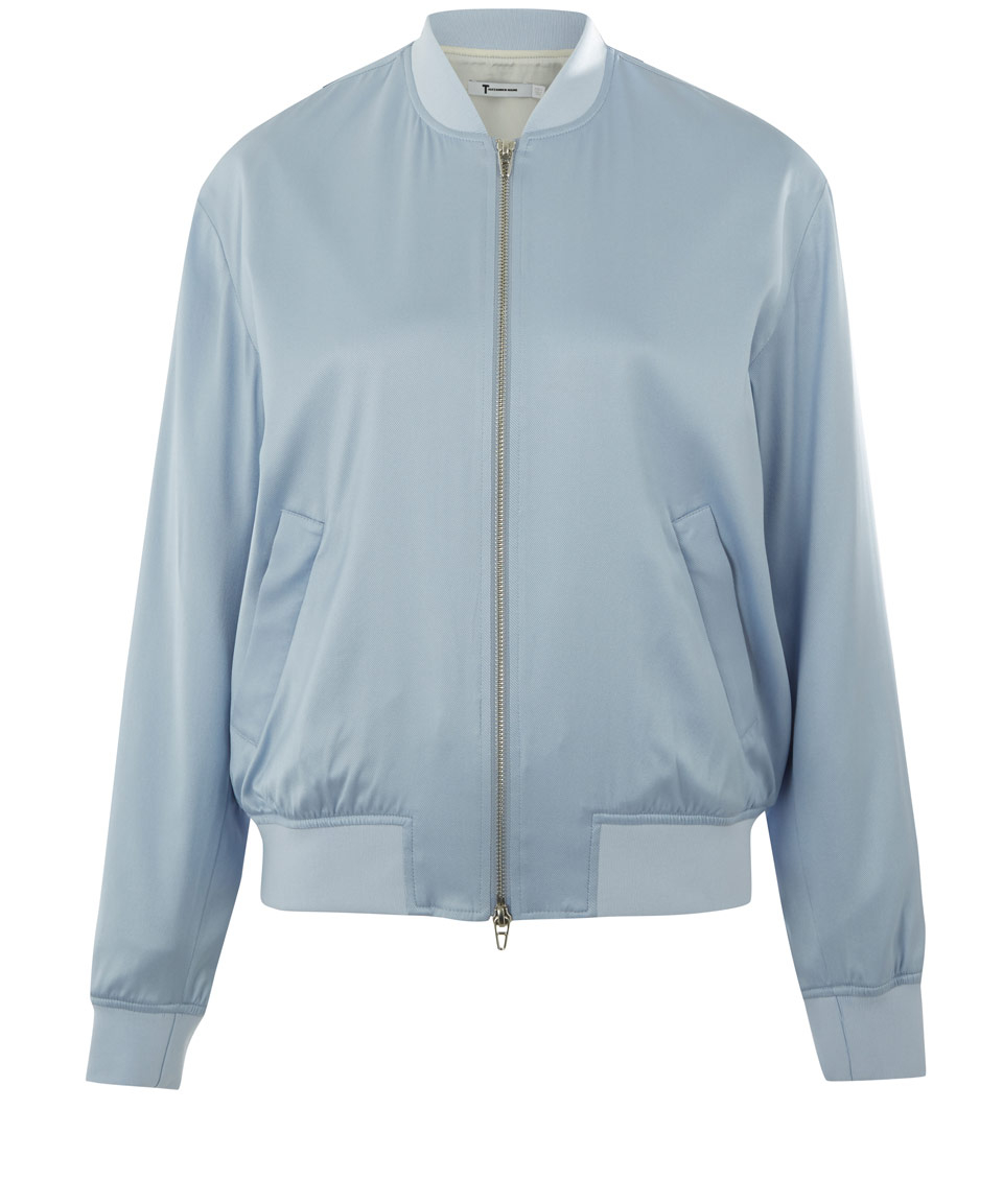 Lyst T By Alexander Wang Light iBluei Silk blend Twill 