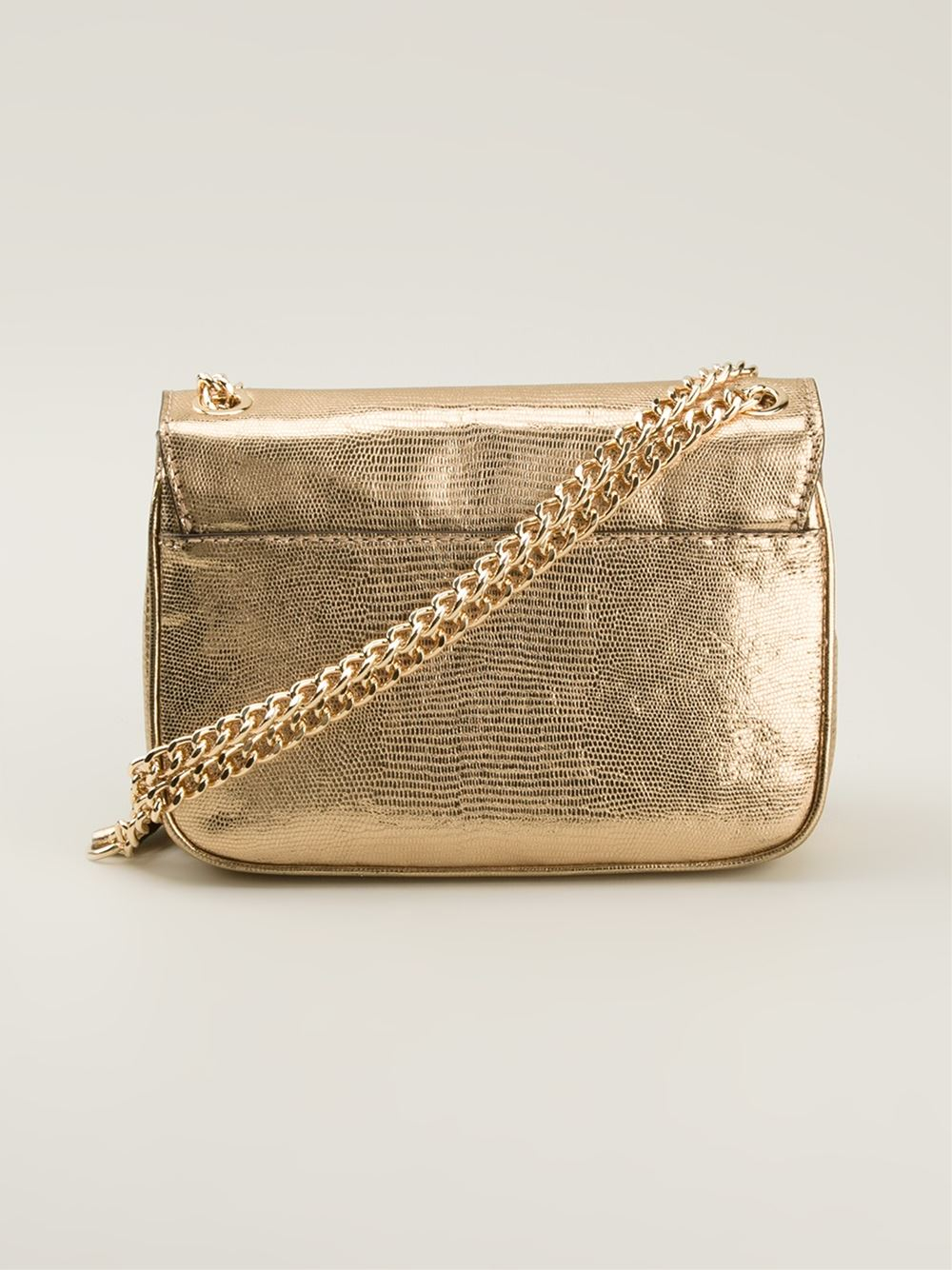 Michael michael kors 'sloan' Cross Body Bag in Metallic | Lyst