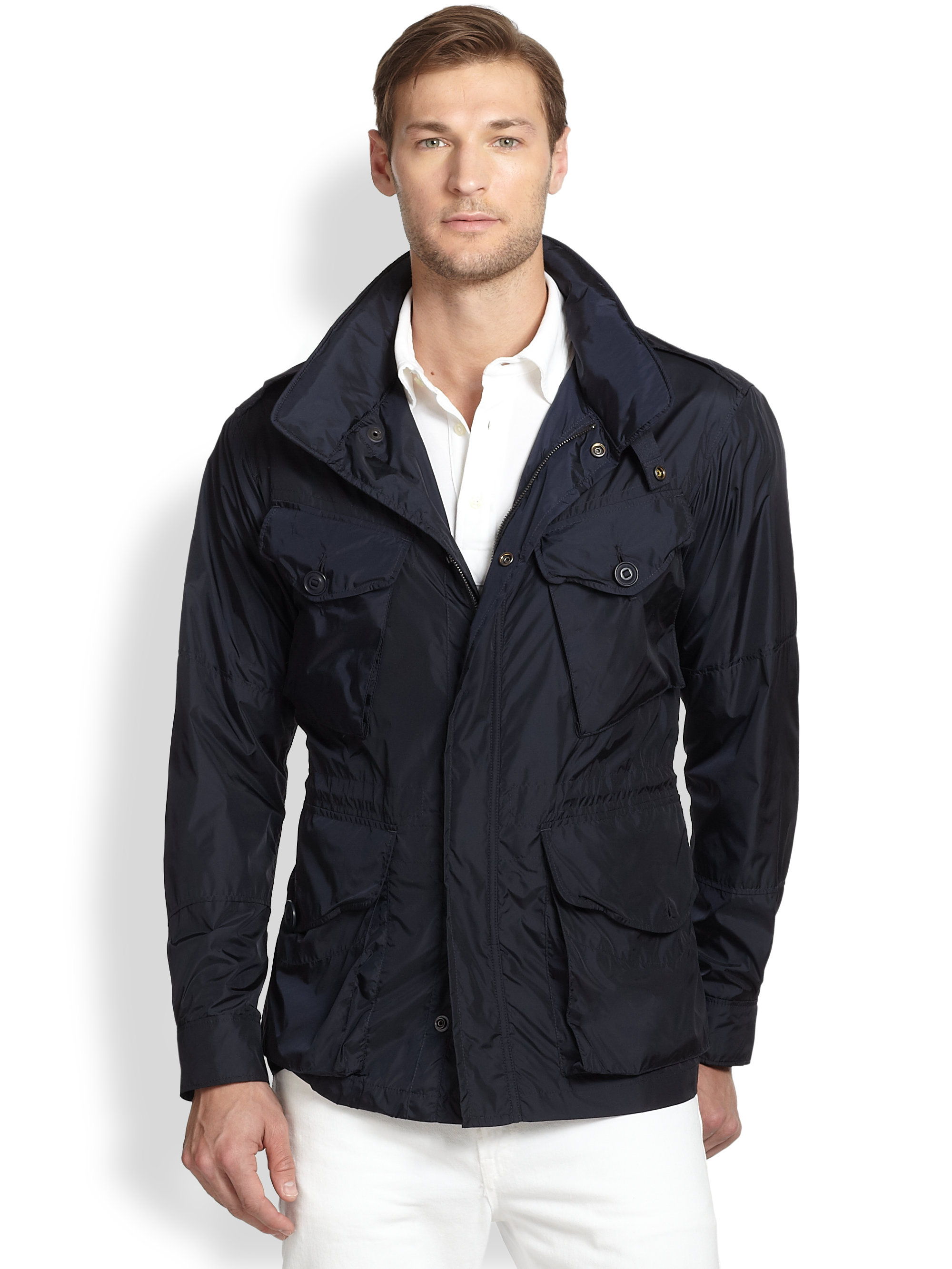 Polo ralph lauren Lightweight Canadian Combat Jacket in Blue for Men | Lyst