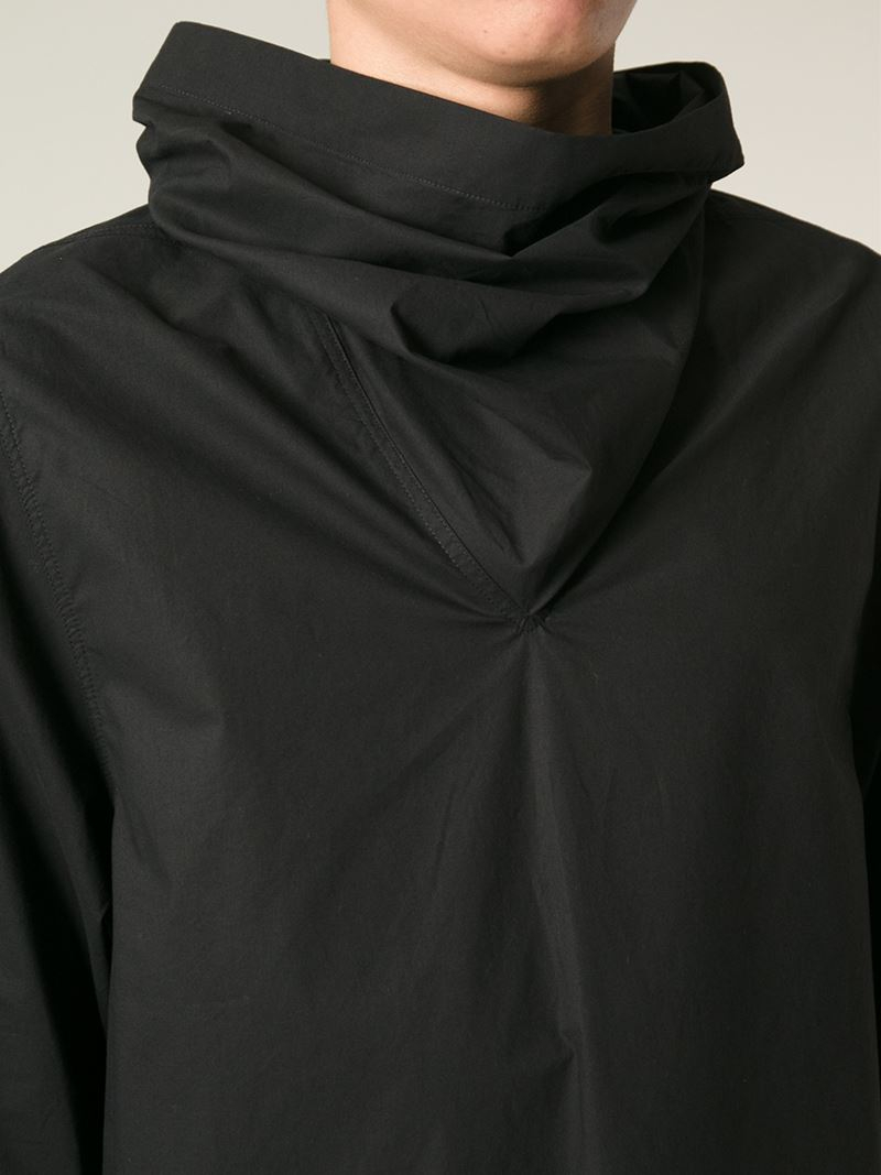 Lyst - Rick Owens Funnel Neck T-Shirt in Black for Men