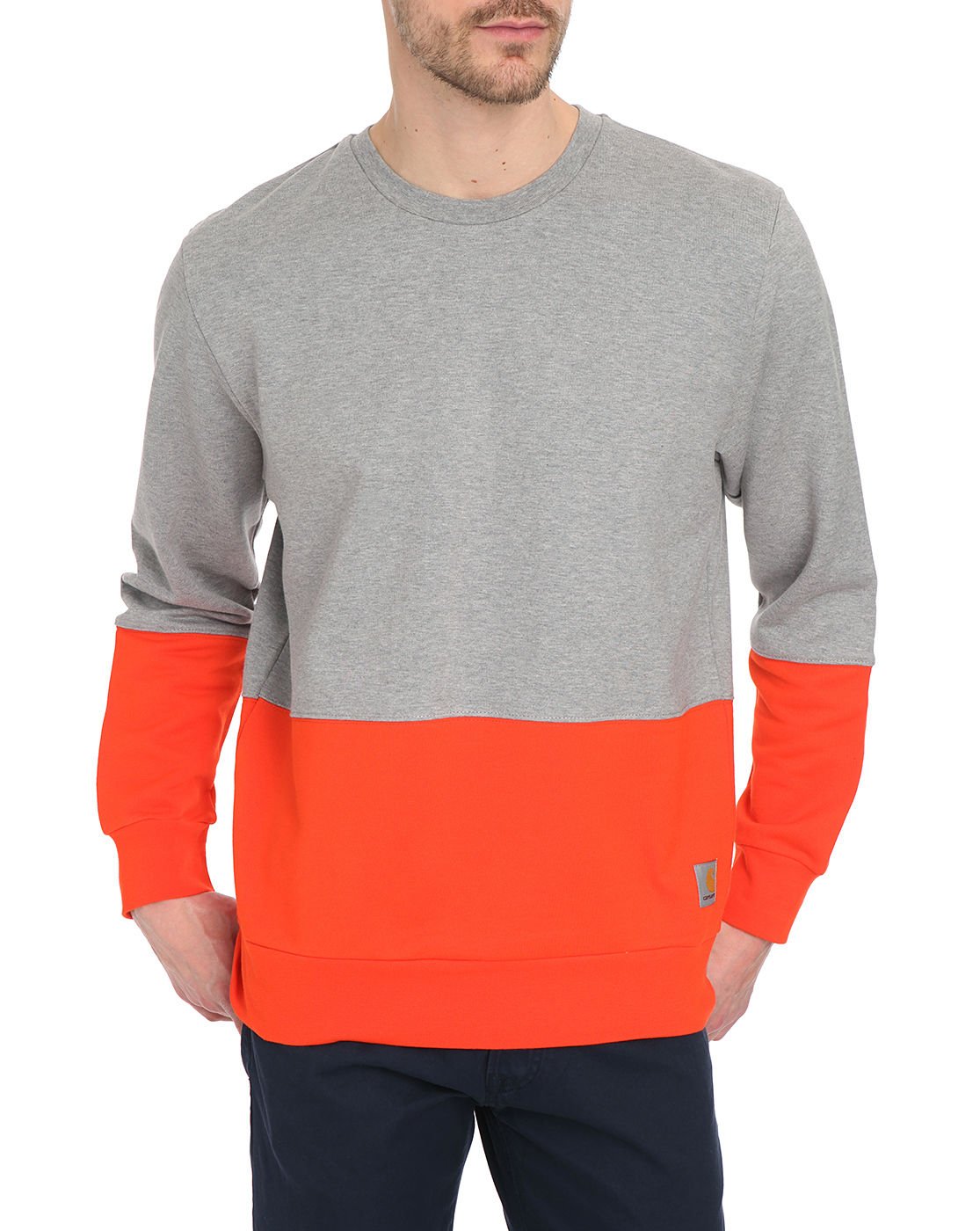 two tone sweatshirt