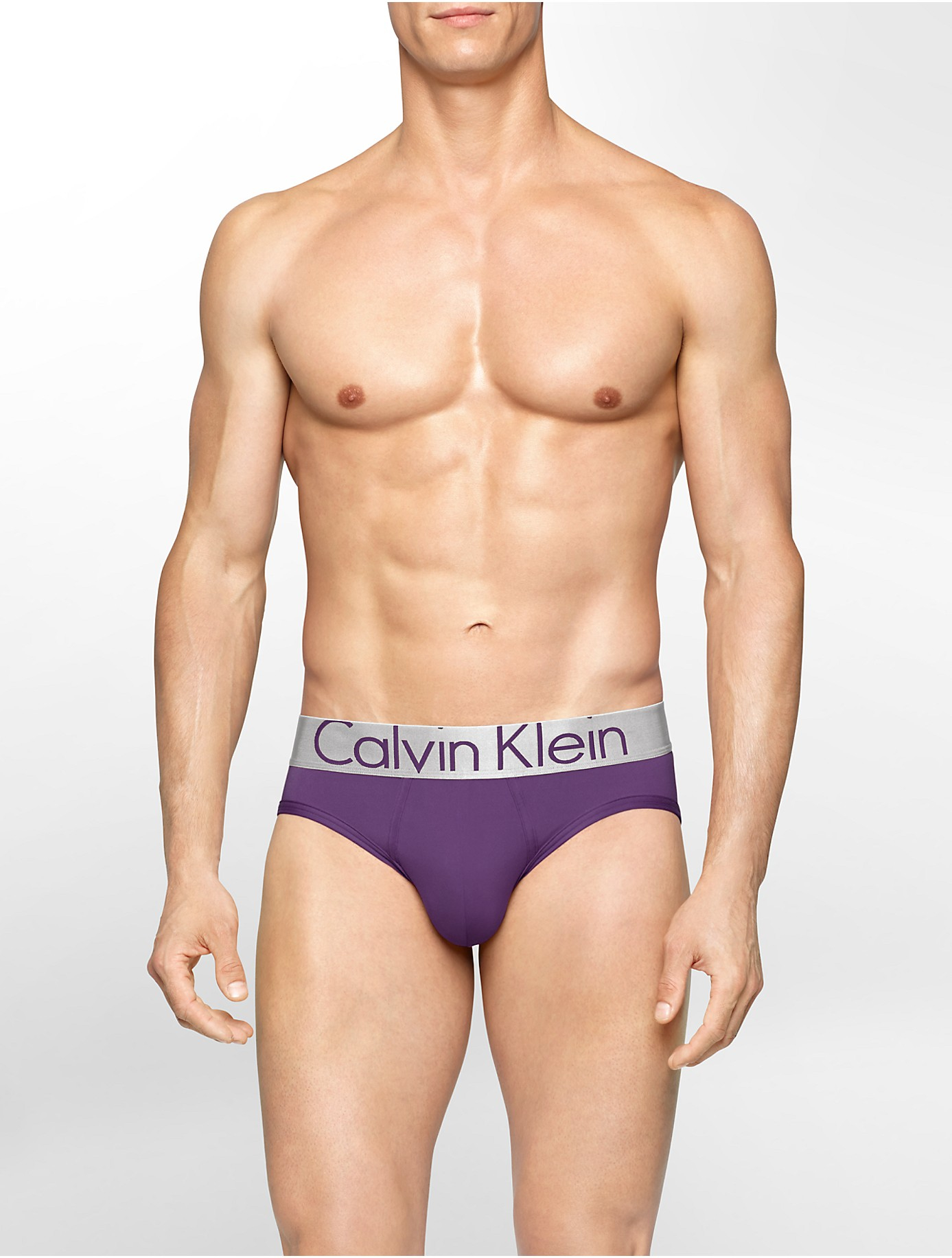 Lyst Calvin Klein Underwear Steel Micro Hip Brief in Purple for Men