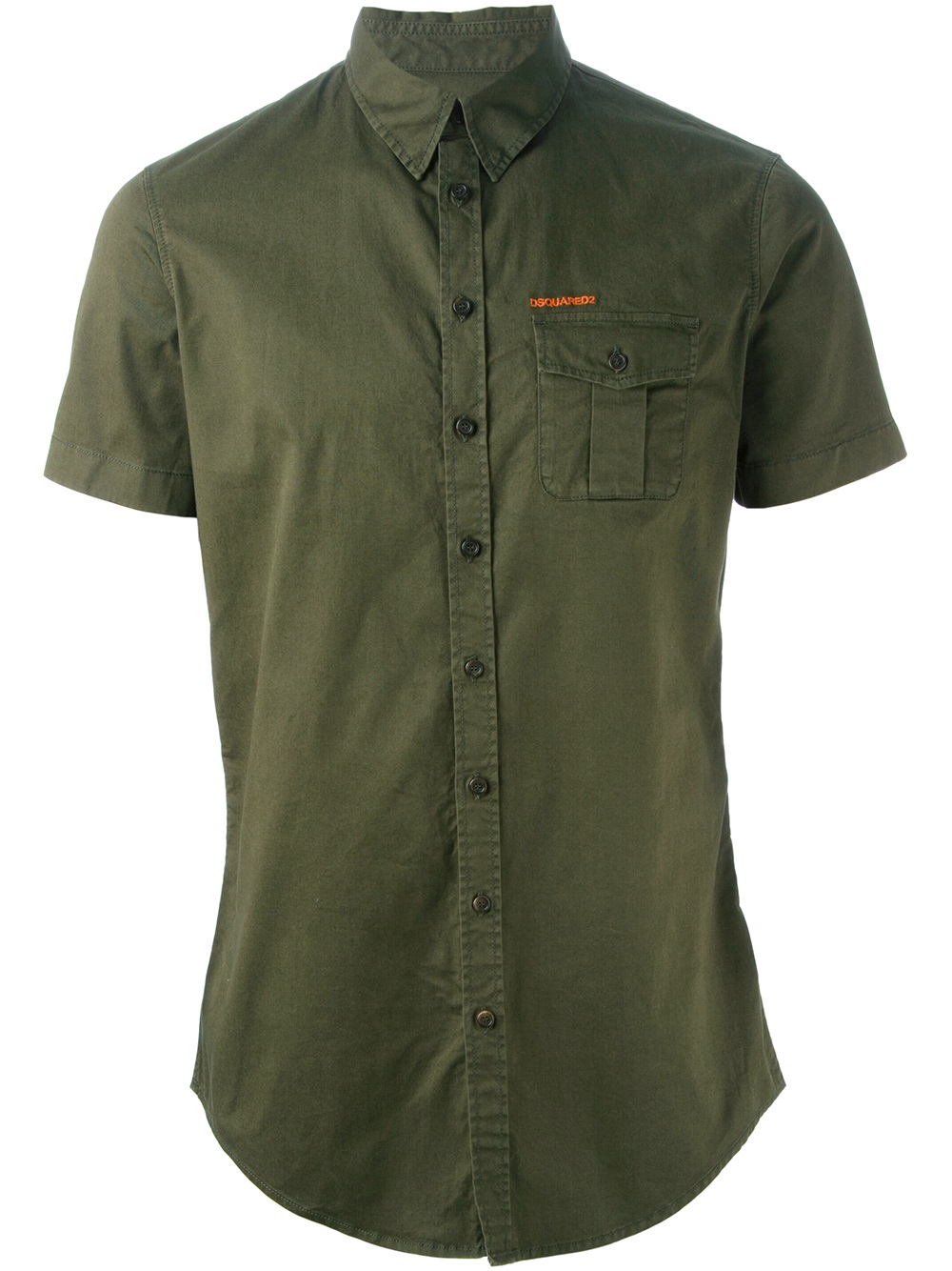 Lyst Dsquared² Collared Shirt in Green for Men