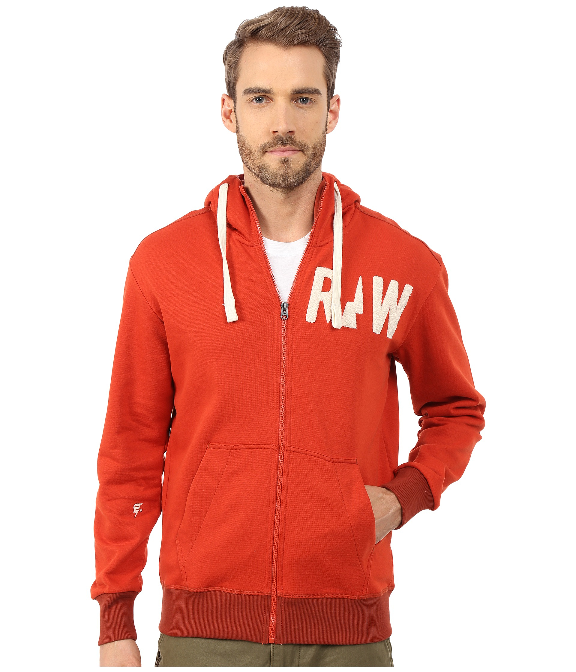 Lyst - G-star raw Grount Hooded Sweater Vest in Red for Men
