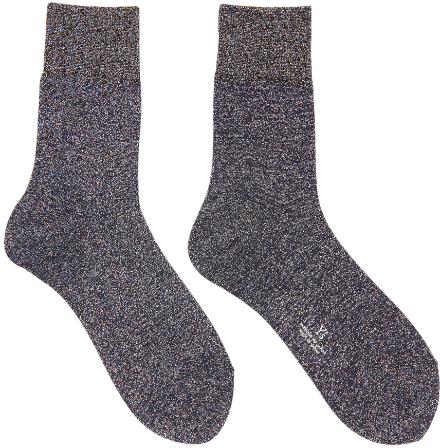 Lyst - Y's yohji yamamoto Silver Metallic Socks in Metallic for Men