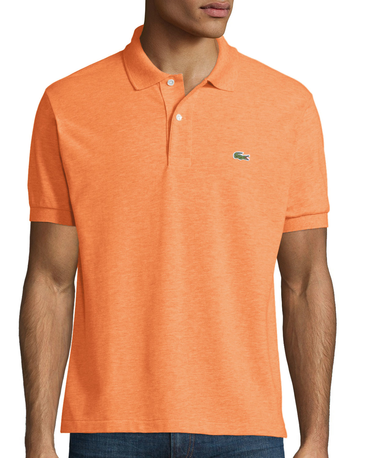 Lacoste Classic Pique Polo Shirt in Orange for Men | Lyst