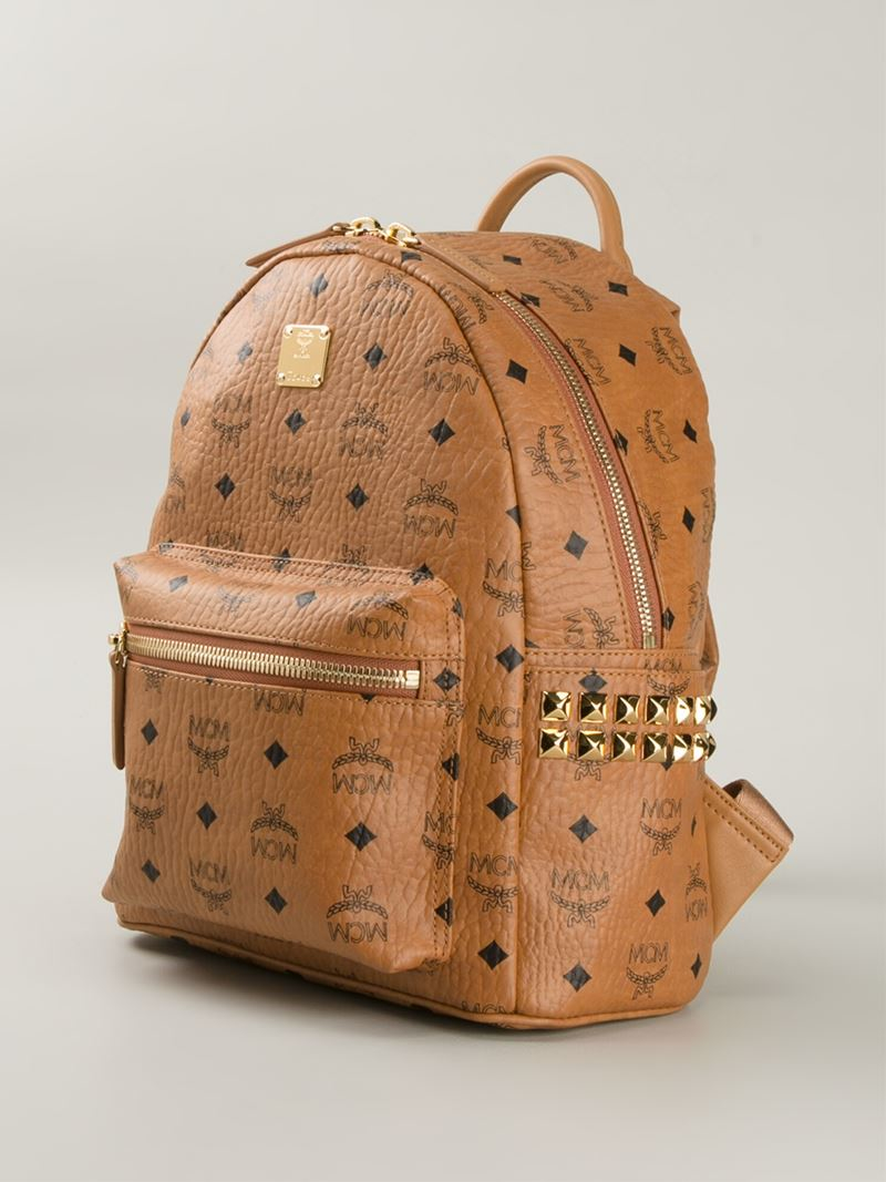 Mcm &#39;stark&#39; Backpack in Brown | Lyst