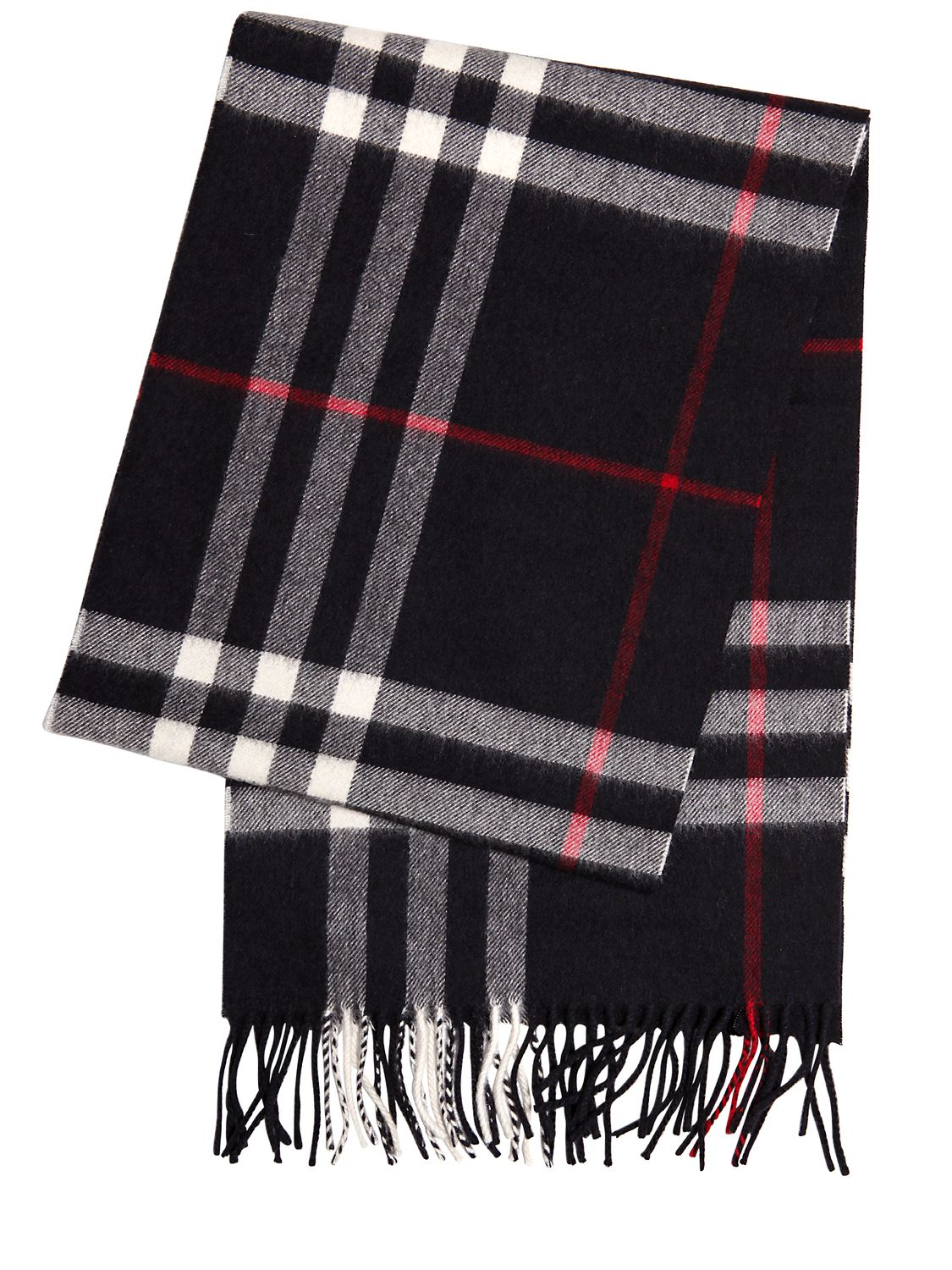Lyst - Burberry Giant Check Pattern Cashmere Scarf in Blue for Men