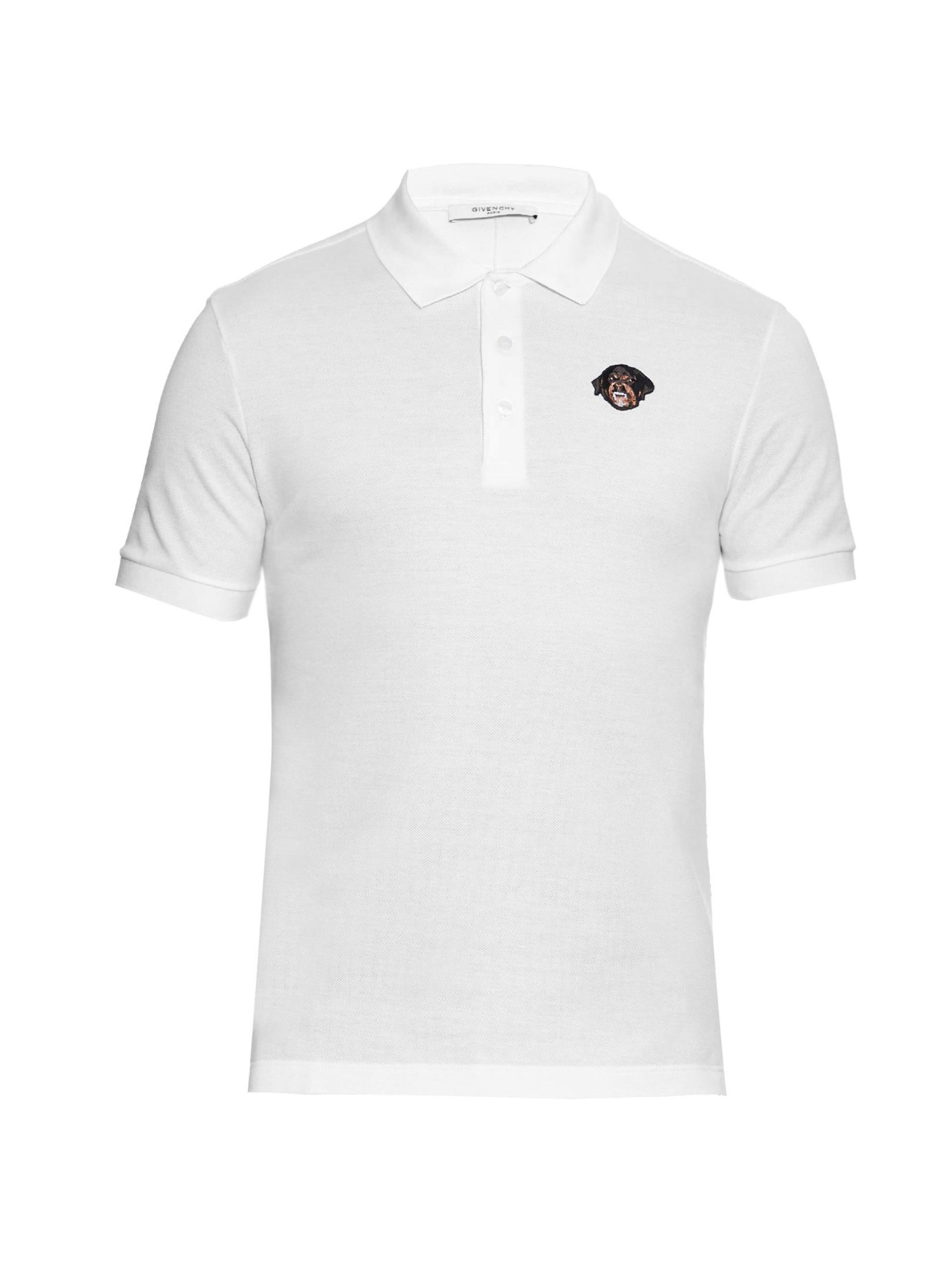 Lyst - Givenchy Cuban-fit Rottweiler-embroidered Polo Shirt in White ...