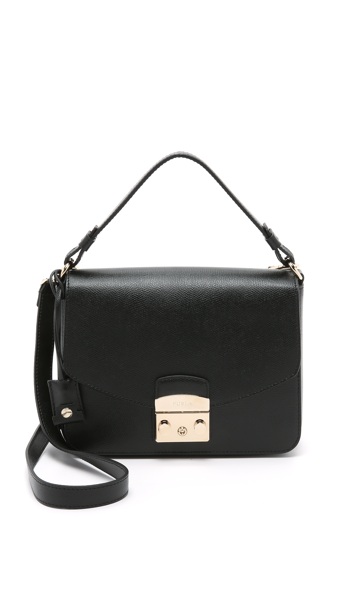 Furla Metropolis Small Shoulder Bag in Black | Lyst