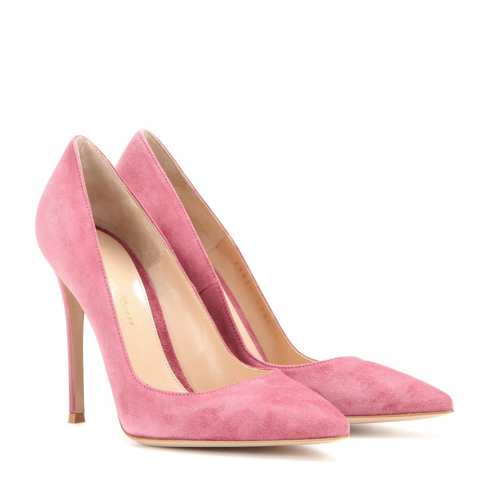 Pink Suede Pumps