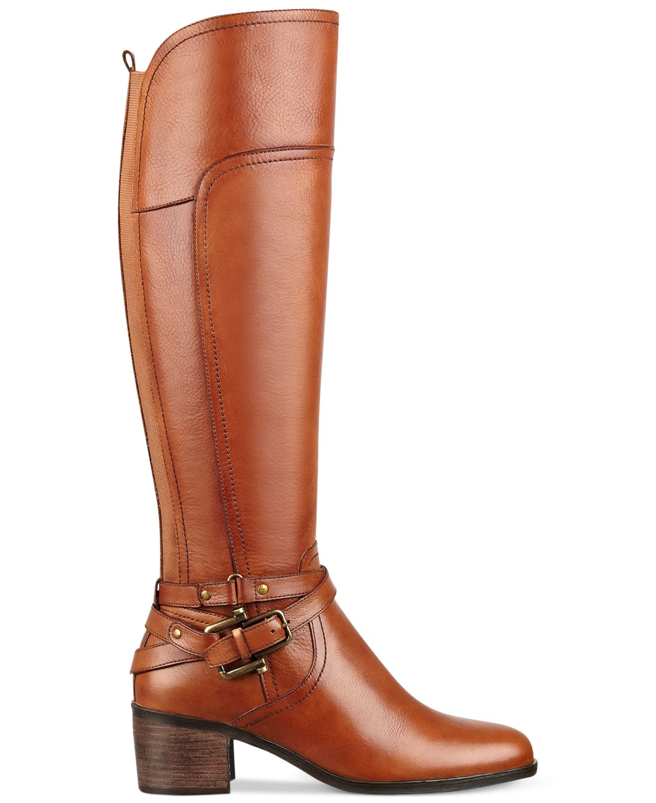 Lyst - Marc Fisher Kacee Tall Wide Calf Riding Boots in Brown
