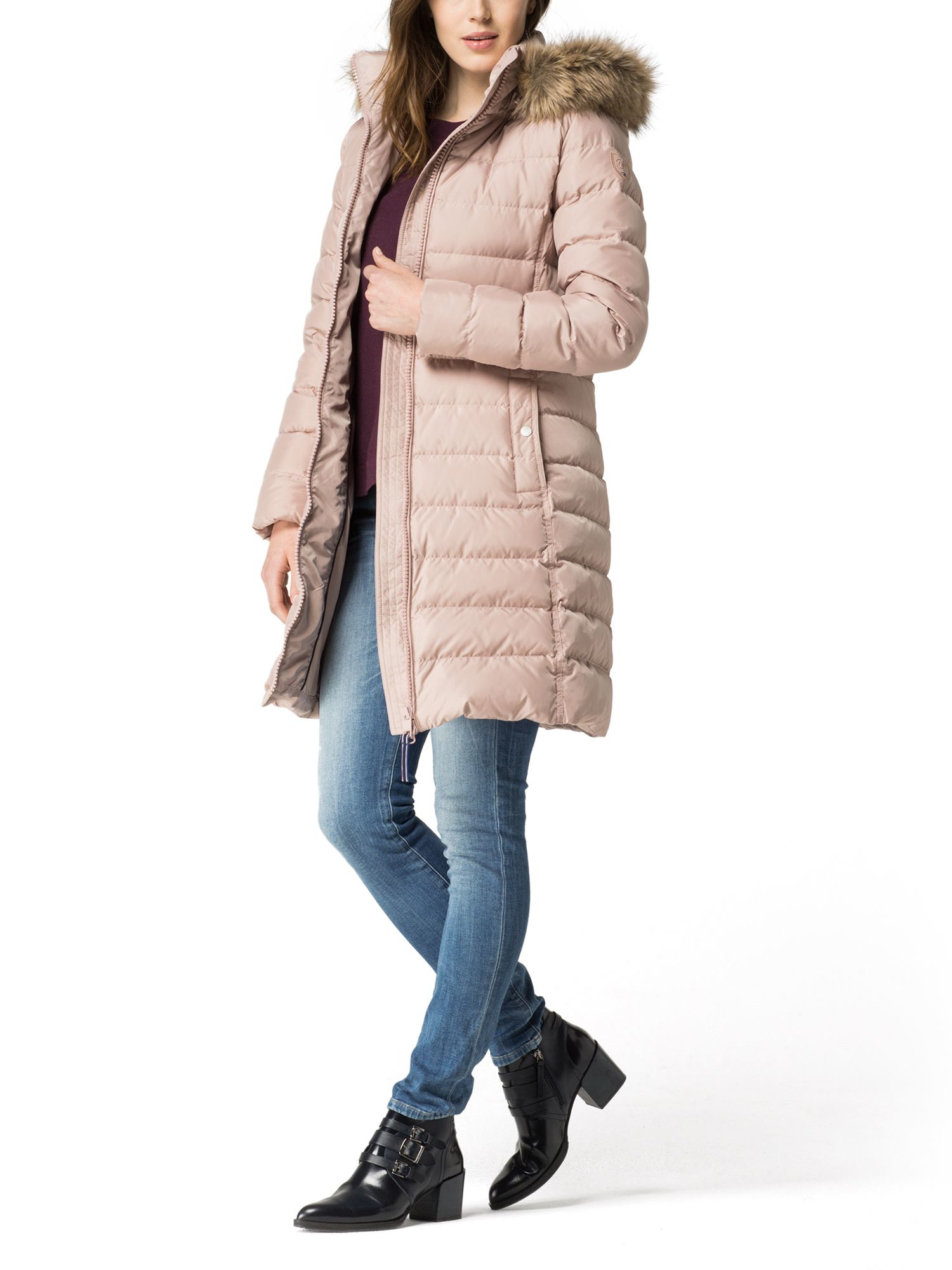 Tommy hilfiger Tyra Down Coat in Pink Lyst