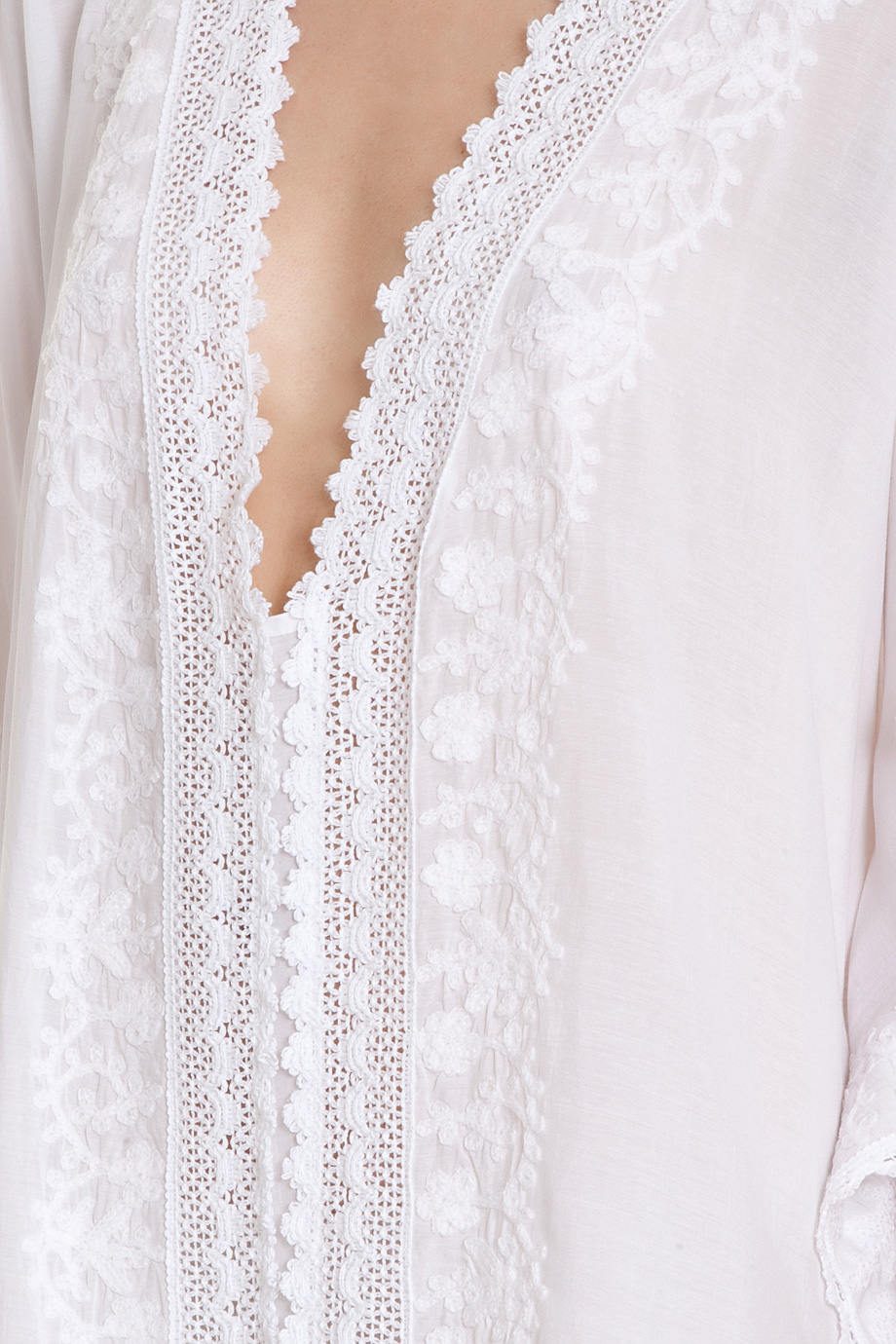 melissa odabash white kaftan