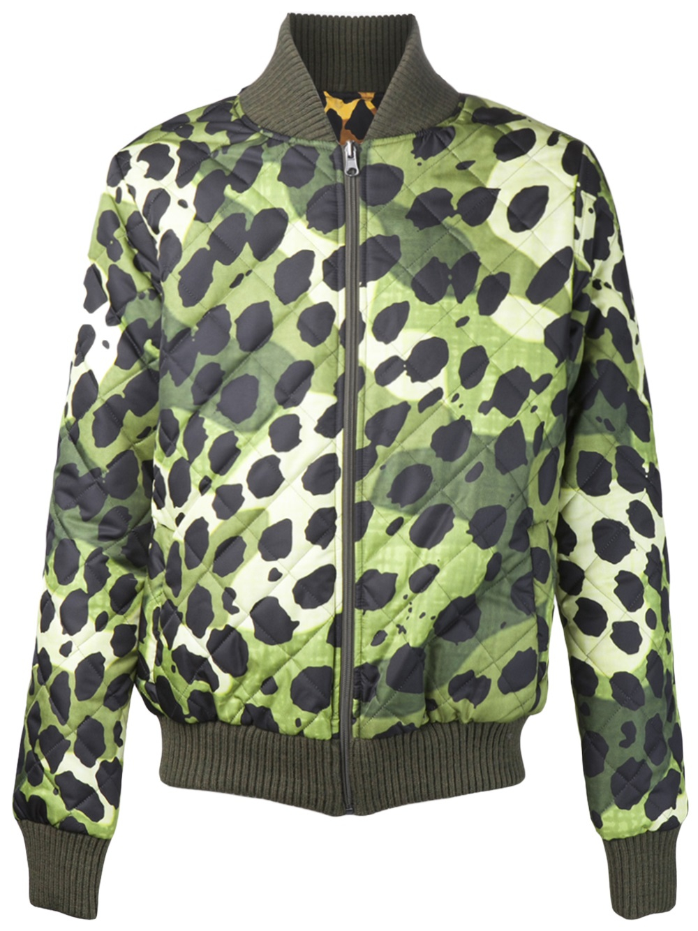 Lyst - Fifteen & half Leopard Print Jacket in Green for Men