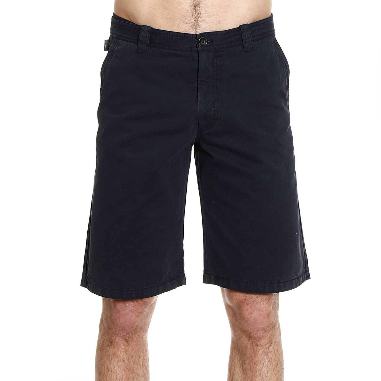 Armani Trouser Short Cotton in Blue for Men | Lyst