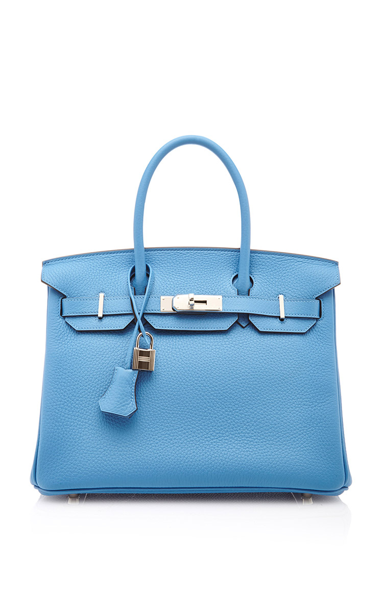 Hermes Blue Electric Togo Birkin 35cm Gold Hardware