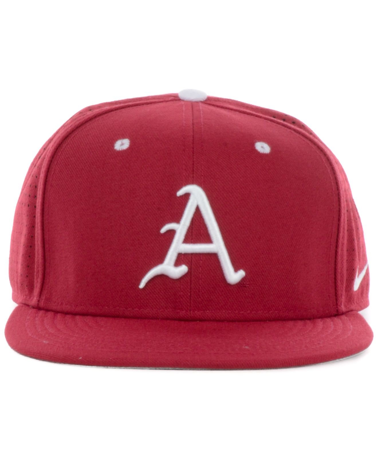 Nike Synthetic Arkansas Razorbacks Authentic Vapor Fitted Cap In ...