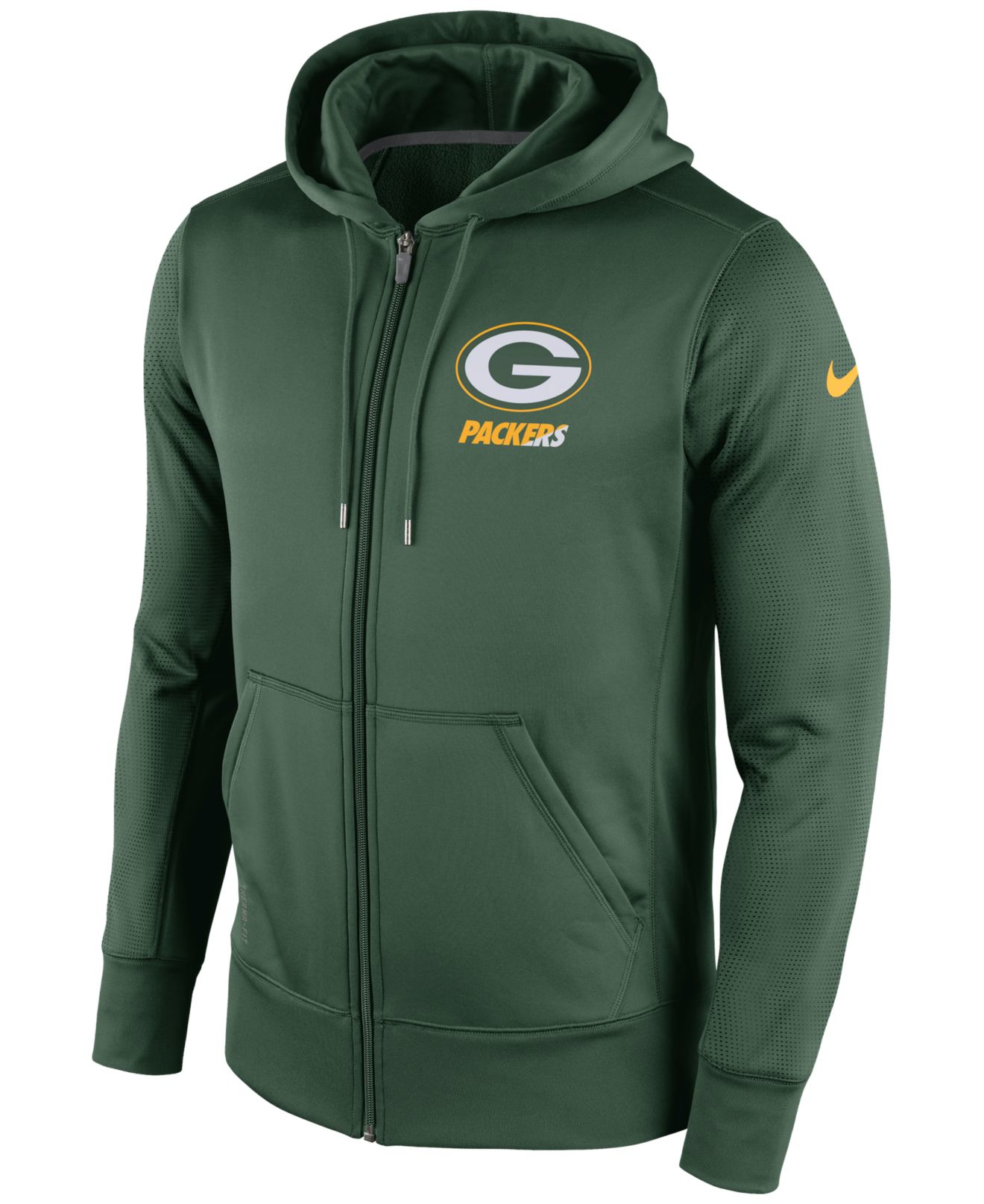 Nike Men's Green Bay Packers Sideline Ko Fleece Full-zip Hoodie in ...