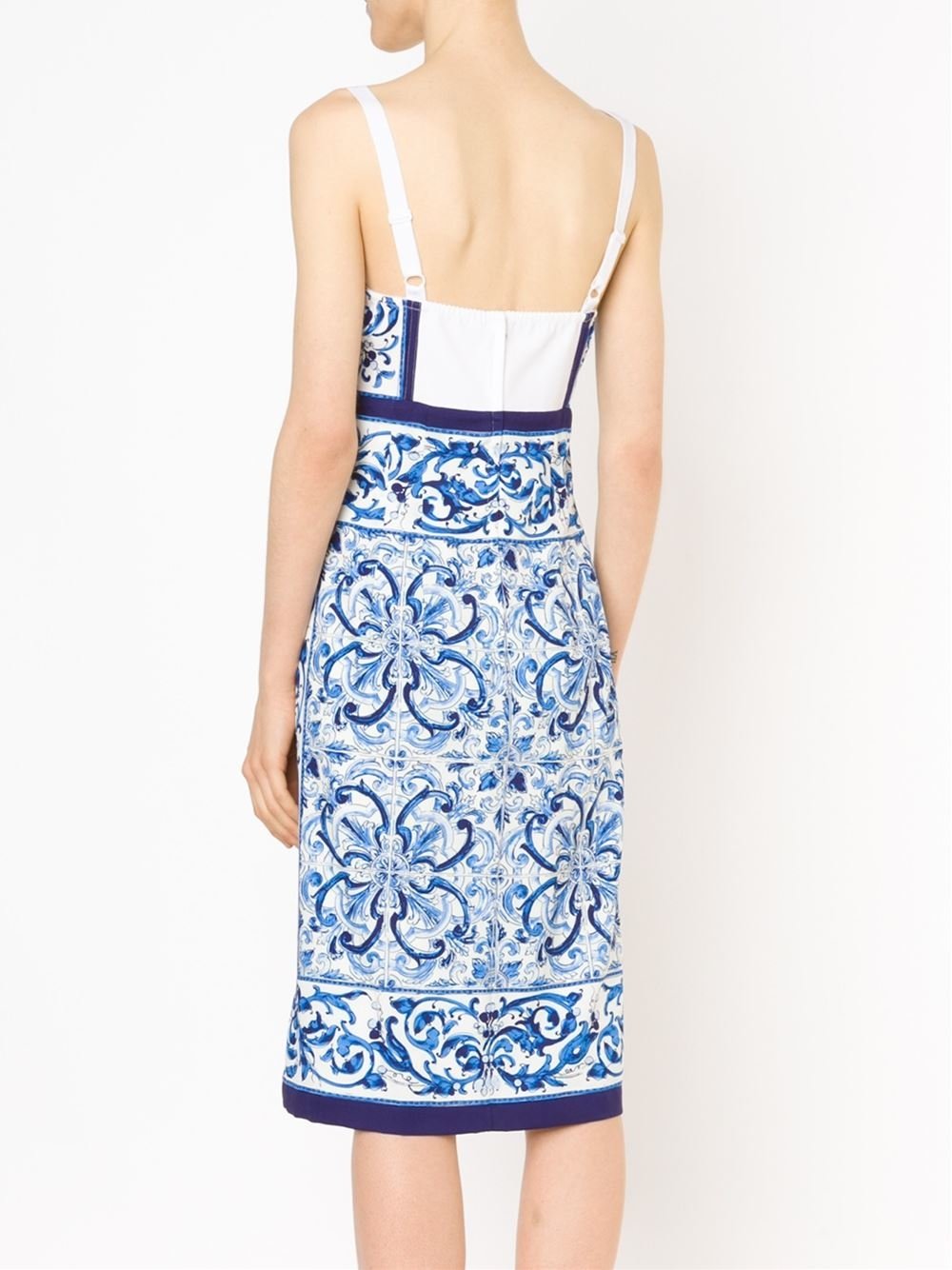 Dolce & Gabbana 'majolica' Dress in Blue - Lyst