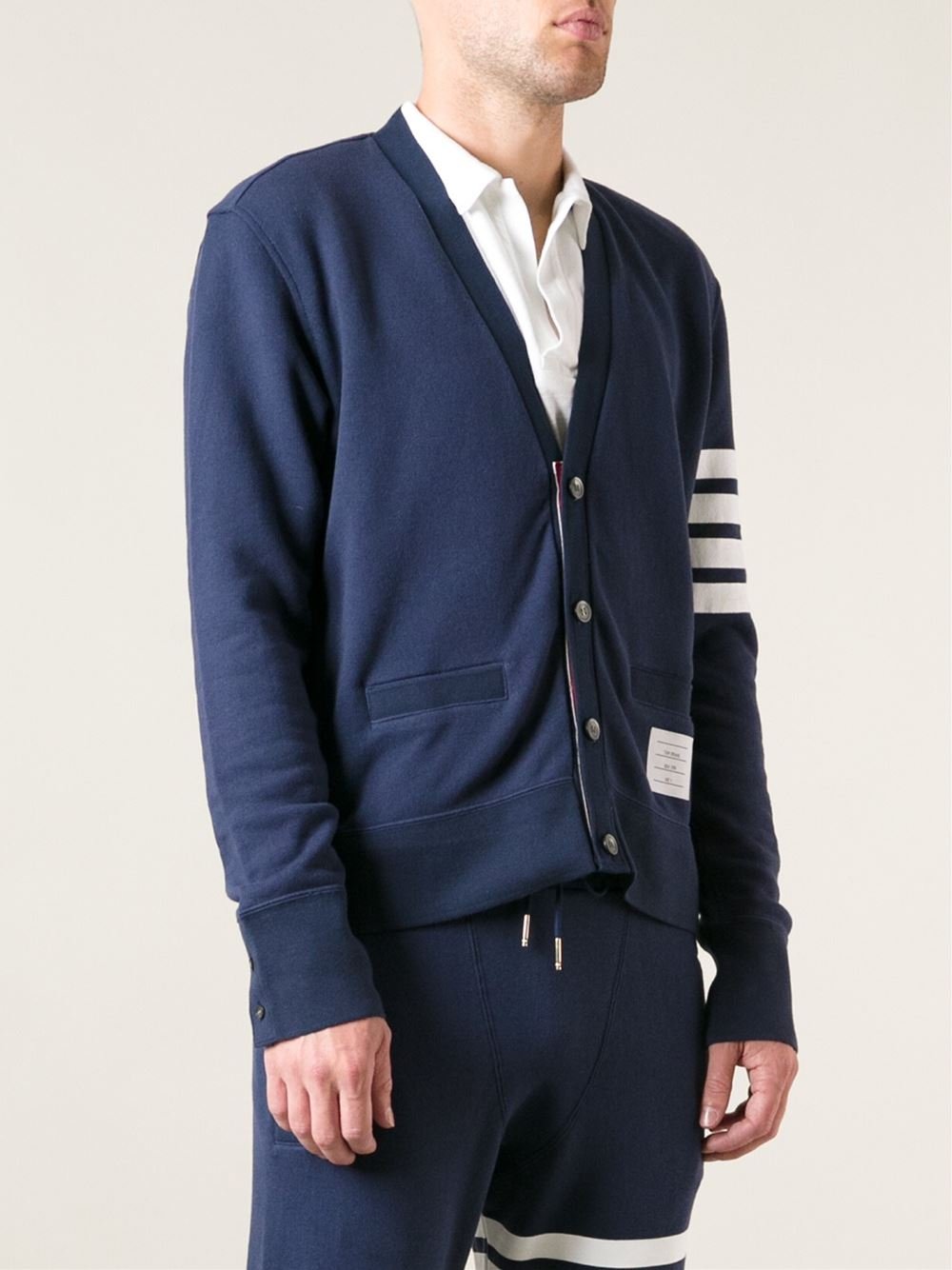 thom browne cardigan mens