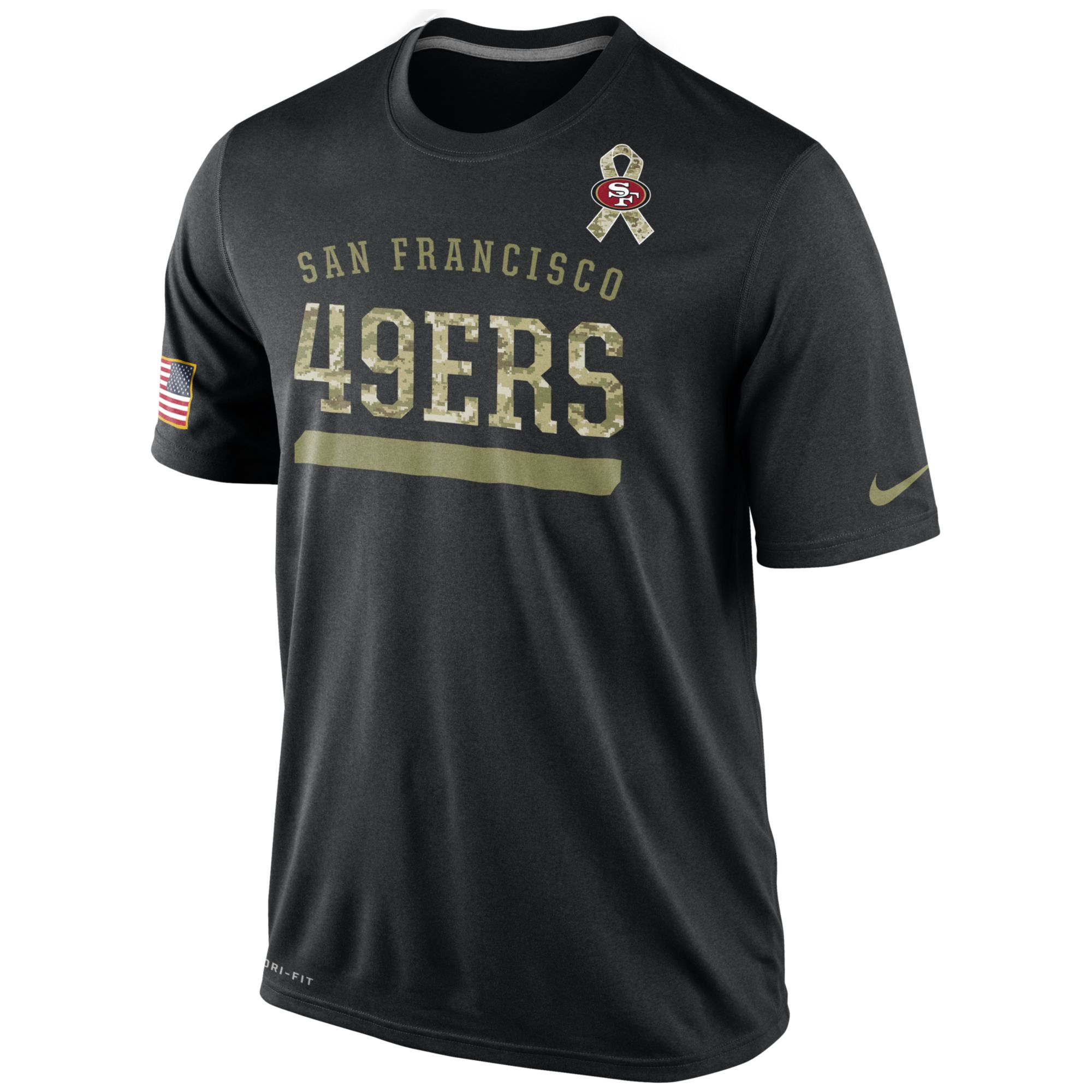 nike black mens short sleeve san francisco 49ers salute to service legend t shirt product 1 25489398 1 130402031 normal