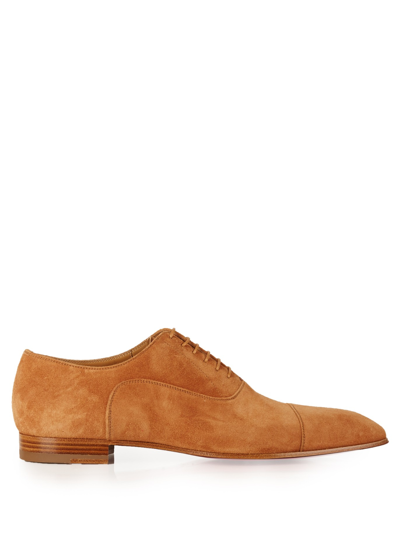 Lyst - Christian Louboutin Greggo Suede Oxford Shoes in Brown for Men