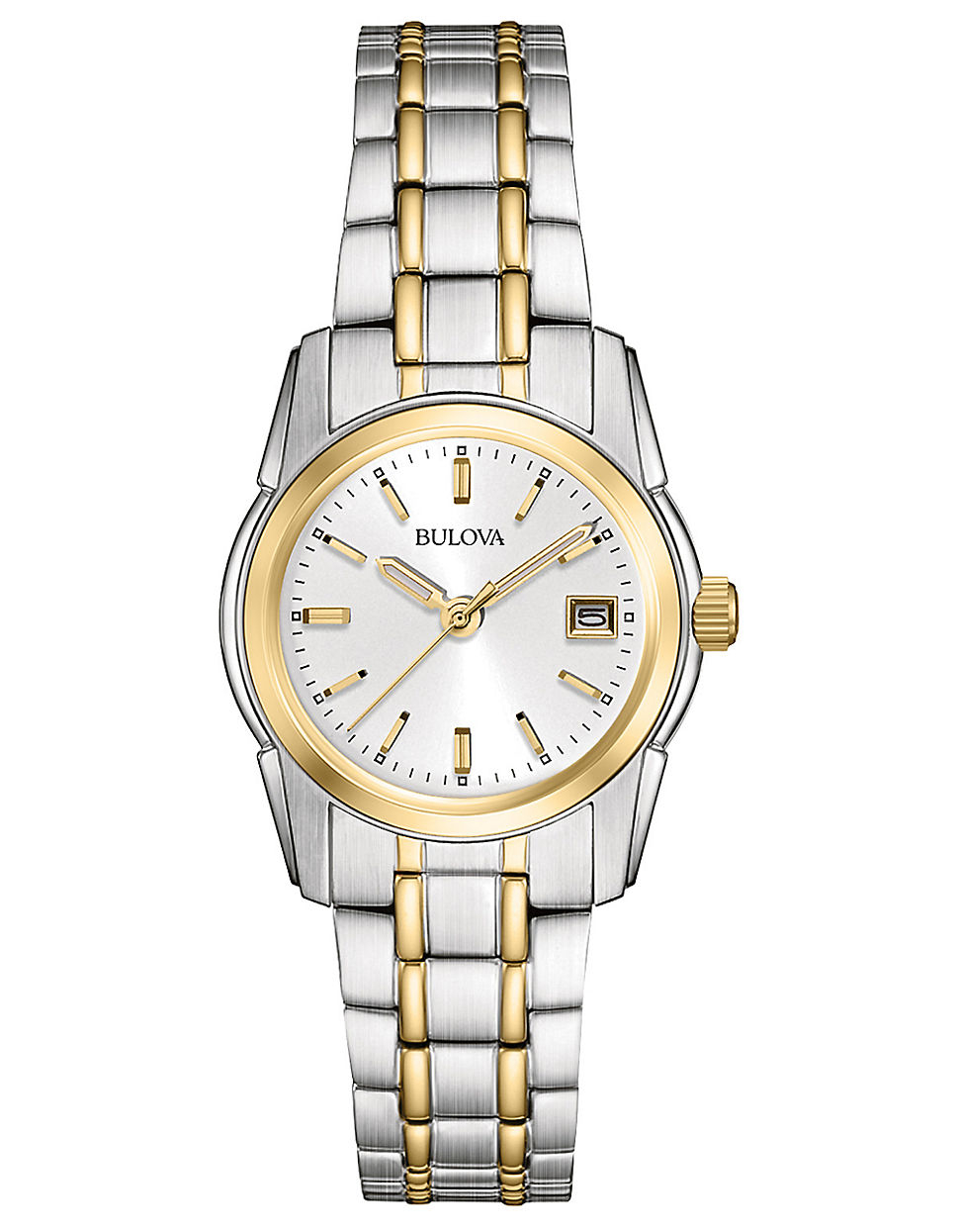 Bulova Ladies Two Tone Stainless Steel Watch in Natural | Lyst