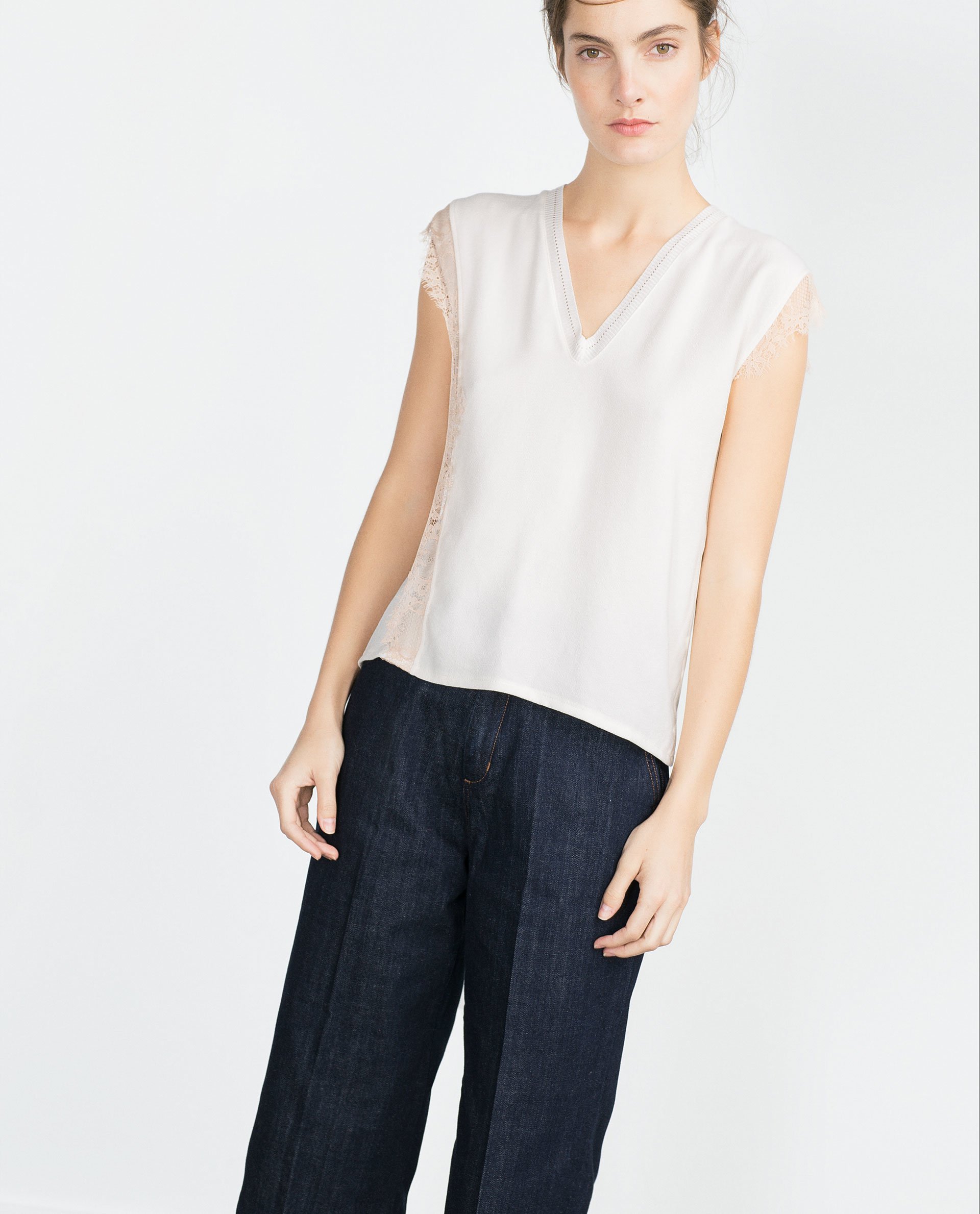 white shirt women's zara