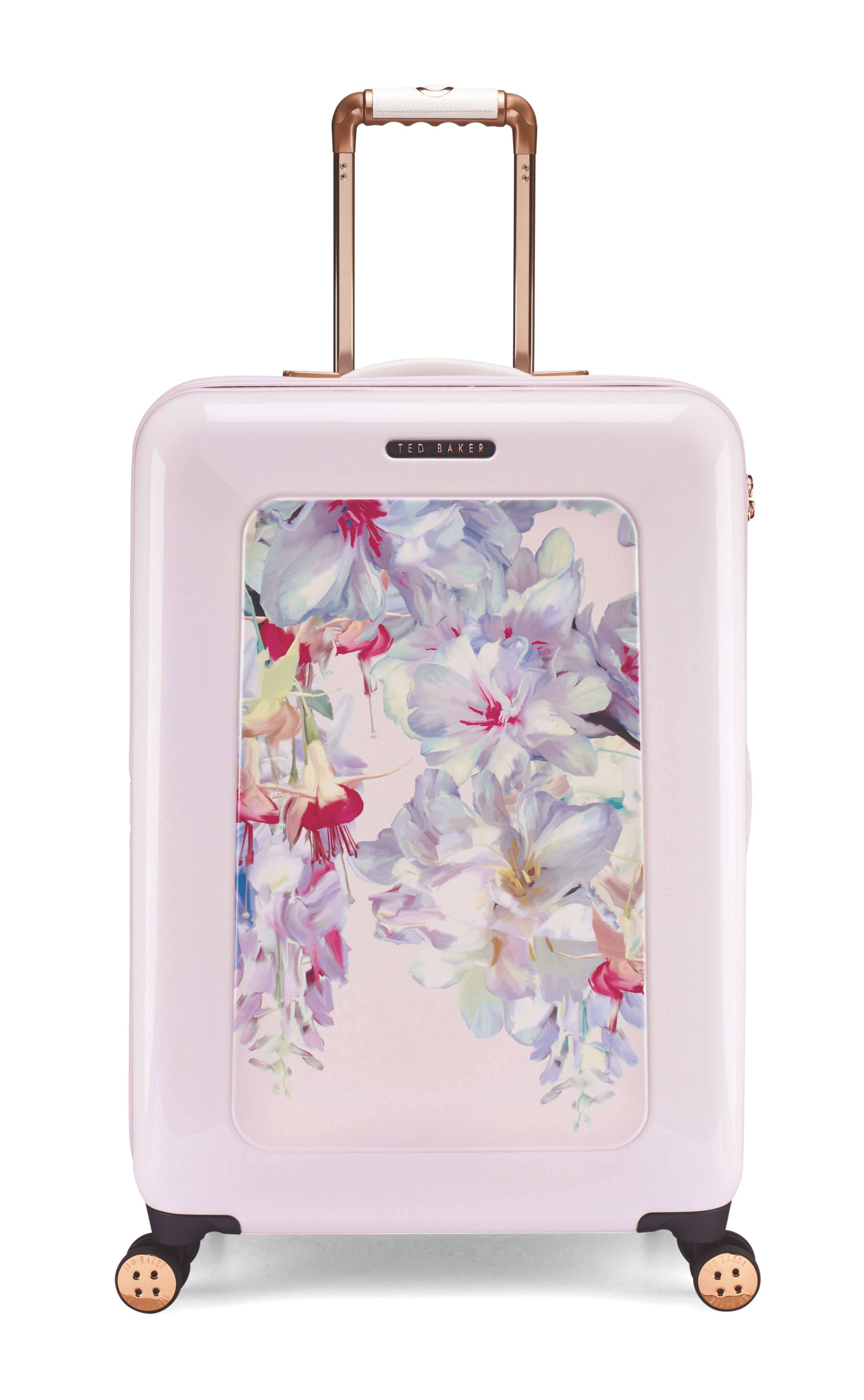 Ted baker Hanging Gardens 8 Wheel Hard Medium Suitcase in Pink | Lyst