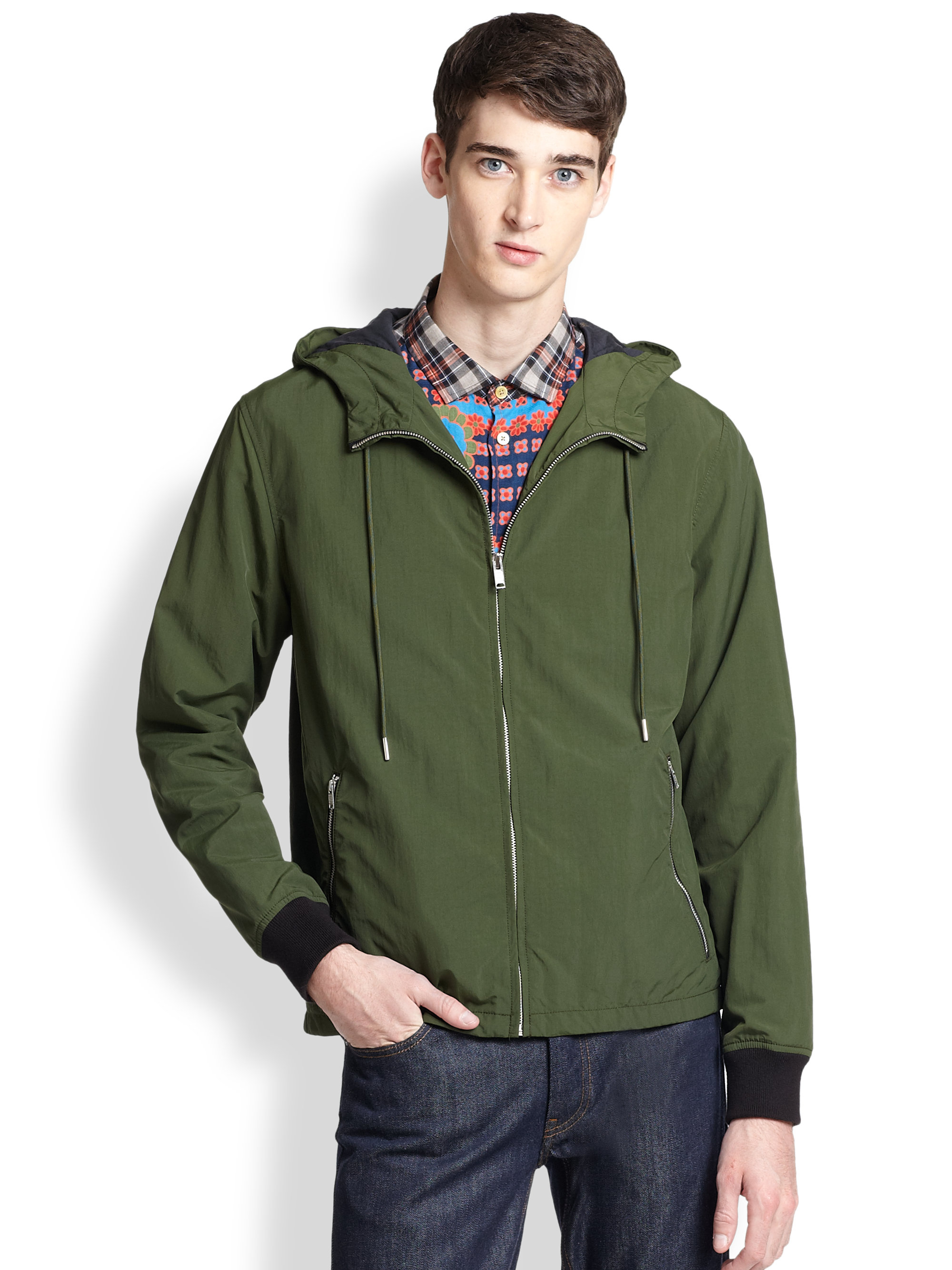 Lyst - Marc By Marc Jacobs Hooded Jacket in Green for Men