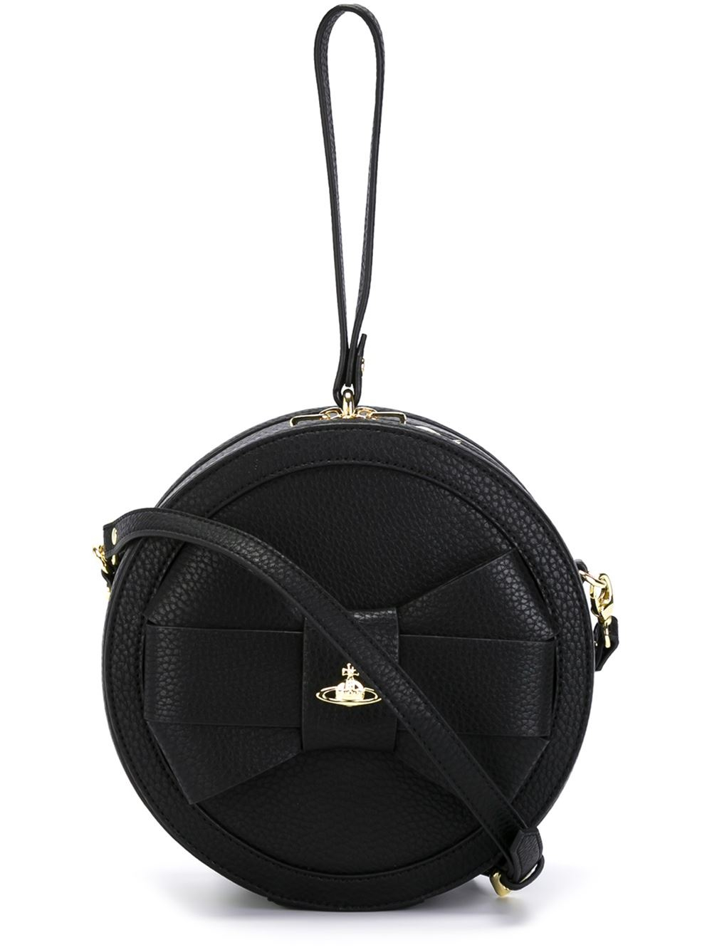 Vivienne westwood anglomania Round Shape Cross Body Bag in Black | Lyst