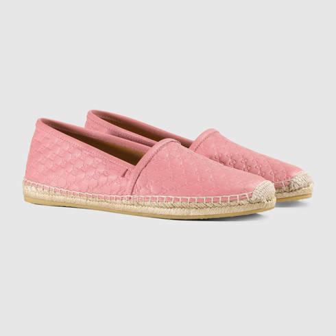 Gucci Microguccissima Leather Espadrille in Red | Lyst