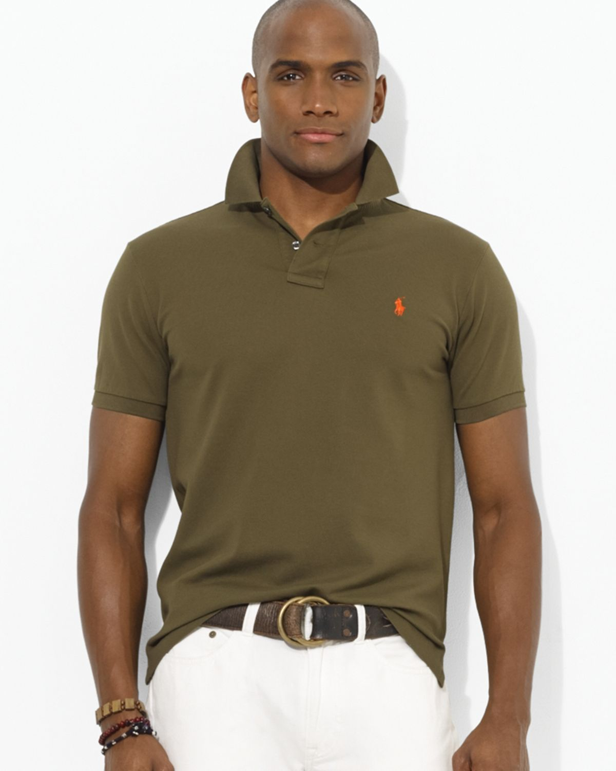 ralph lauren olive green polo