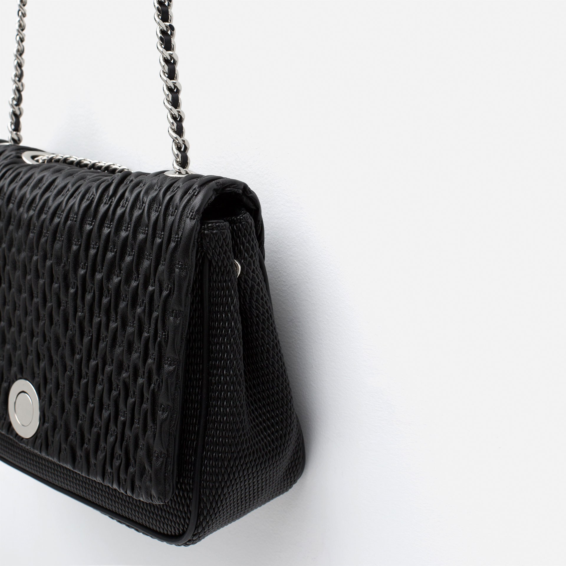 Zara Black Quilted Crossbody Bag | SEMA Data Co-op
