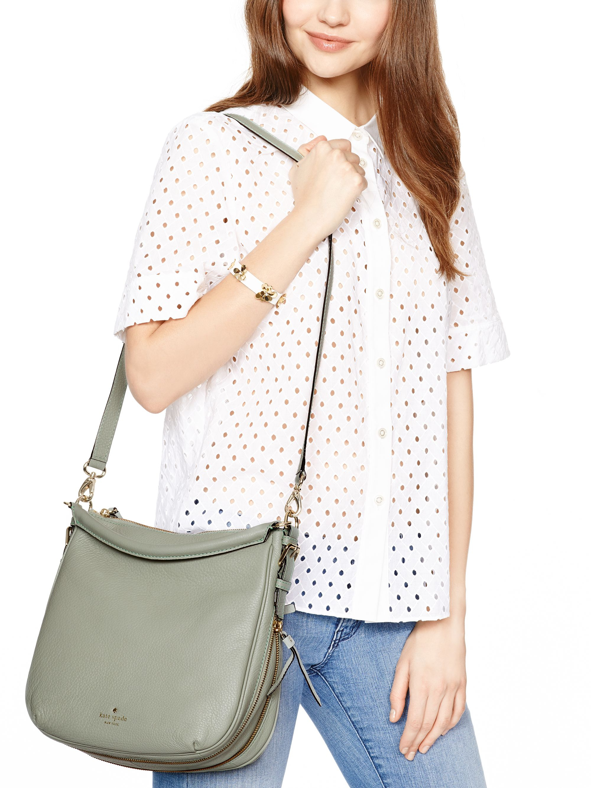 Kate spade Cobble Hill Small Ella in Green (spanish moss) Lyst