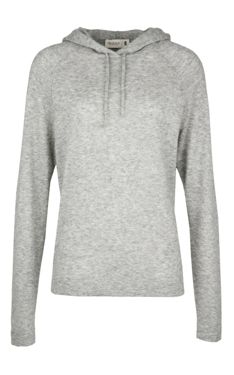 Lyst - Pringle of Scotland Silk Cashmere Hoodie in Gray