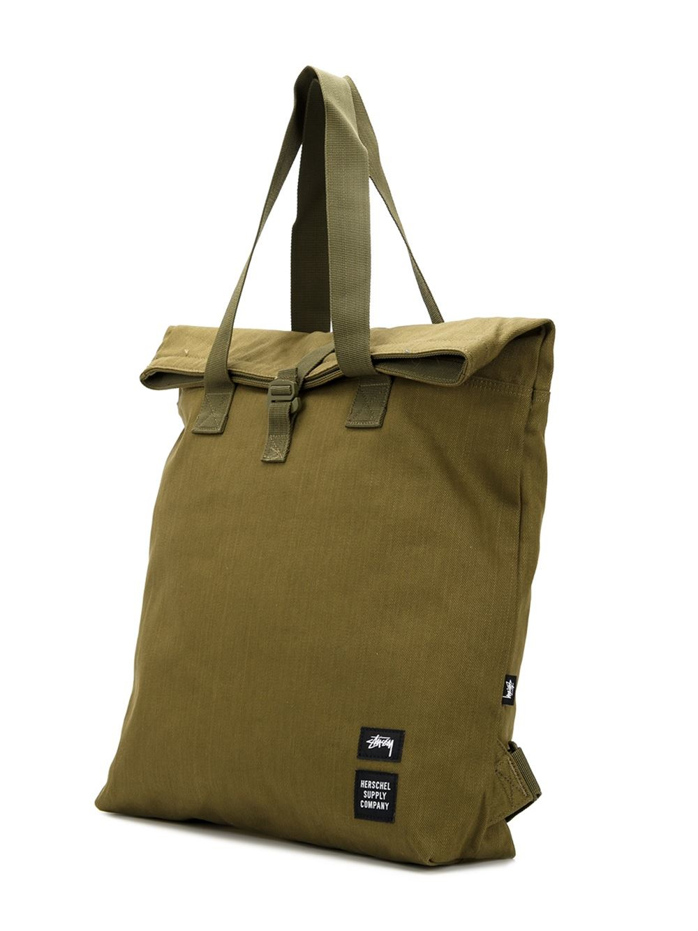 Stussy Canvas Tote Bag in Green | Lyst